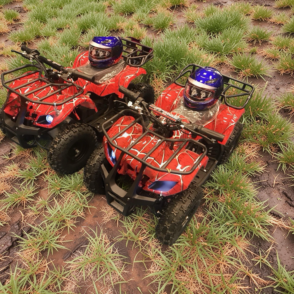 2026 XXL Electronix Kids Electric ATV – 300W Motor, Metal Frame, Tubeless Air Tires, Disc Hand Brake, LED Lights, Speed Governor (Ages 3–10)