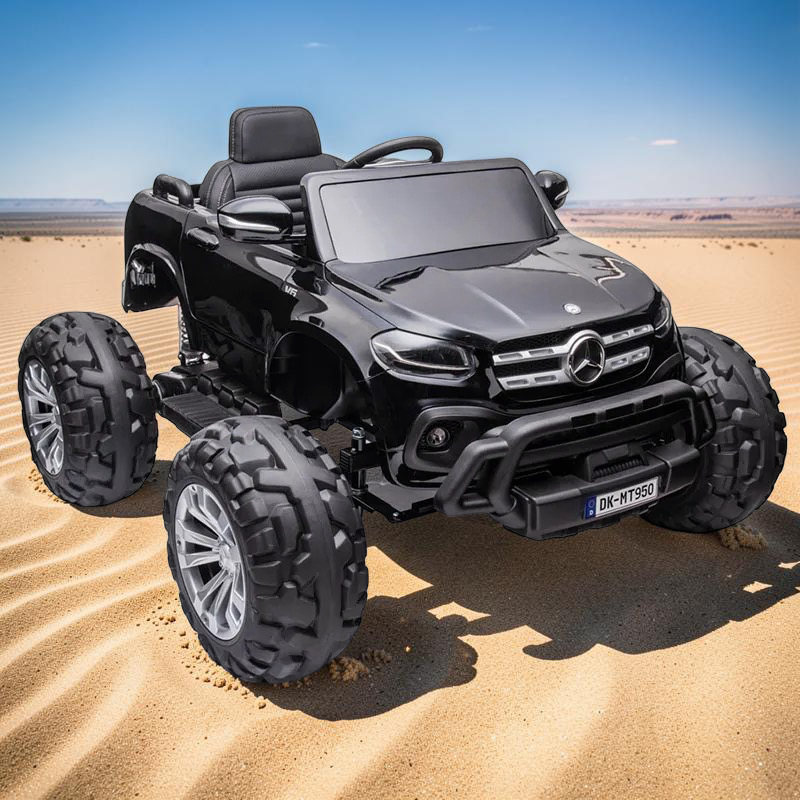 2026 Mercedes-Benz X350 4MATIC Lifted Kids Ride-On Truck – XXL 2-Seater (Ages 3–8), 180W 4 Motors, Leather Seat, Off-Road Rubber Tires, Touchscreen LCD, LED Lights, Bluetooth & Parental Remote Control