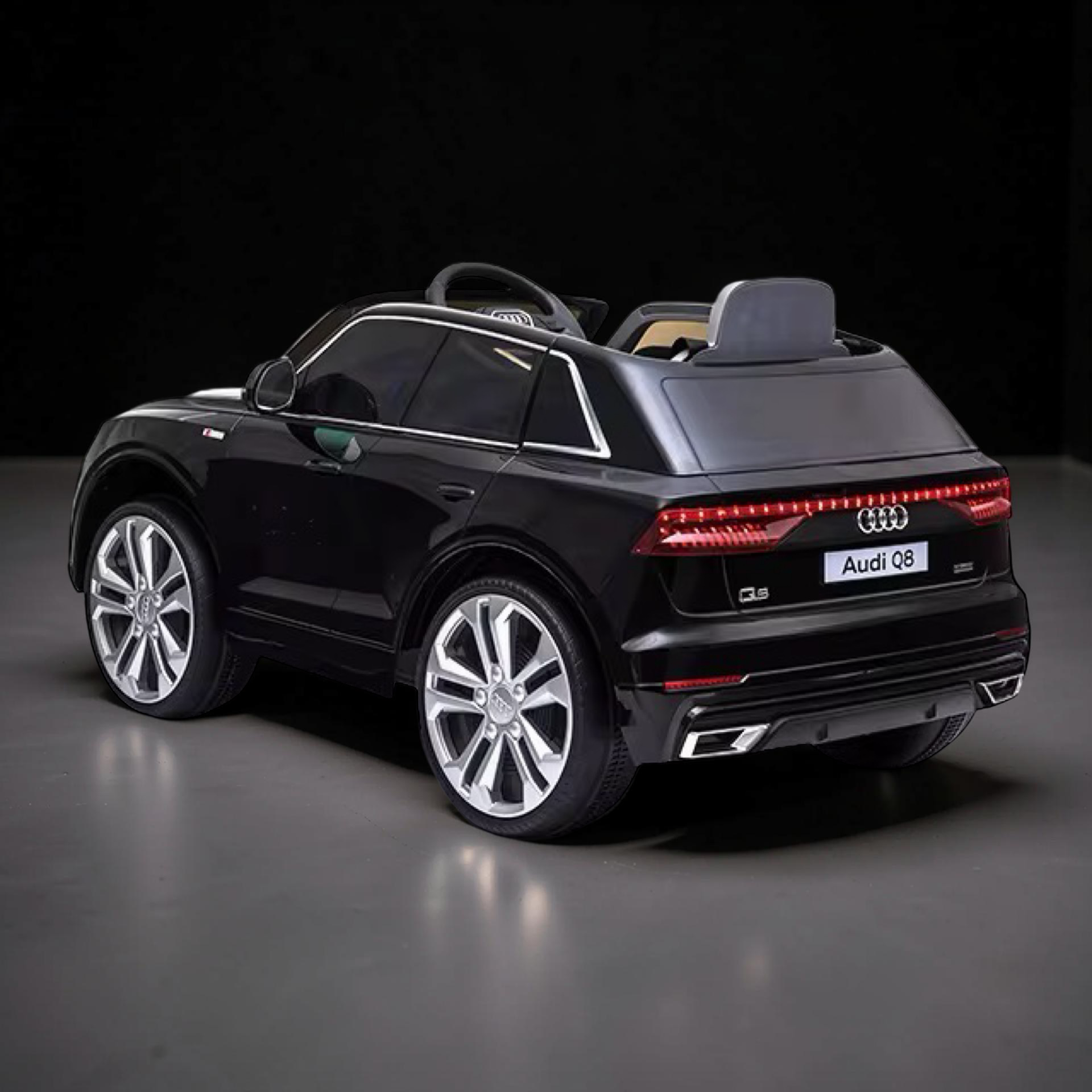 2026 Audi Q8 Kids Ride-On Car – Large (Ages 1–6), 50W Dual Motors, LED Lights, Bluetooth Speakers & Parental Remote Control