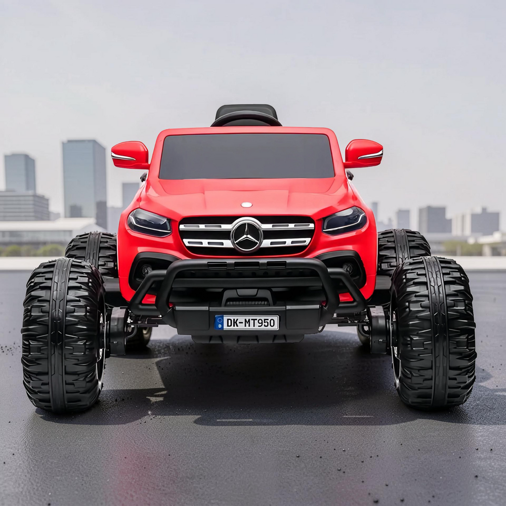 2026 Mercedes-Benz X350 4MATIC Lifted Kids Ride-On Truck – XXL 2-Seater (Ages 3–8), 180W 4 Motors, Leather Seat, Off-Road Rubber Tires, Touchscreen LCD, LED Lights, Bluetooth & Parental Remote Control