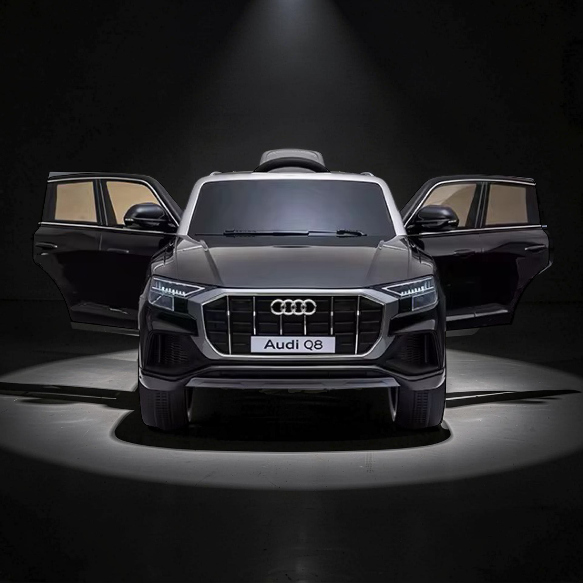 2026 Audi Q8 Kids Ride-On Car – Large (Ages 1–6), 50W Dual Motors, LED Lights, Bluetooth Speakers & Parental Remote Control