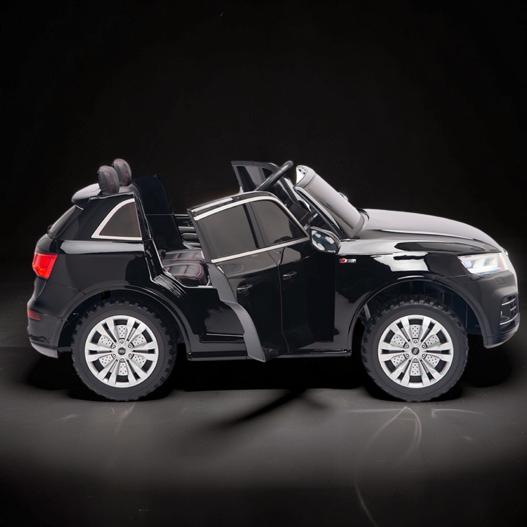 2026 XXL Audi Q5 Kids 2-Seater Ride-On SUV – 180W Dual Motors, Leather Seats, Off-Road Rubber Tires, Touchscreen LCD, LED Lights, Bluetooth, Remote Control (Ages 3–8)