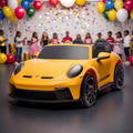 2026 XXL 2-Seater Kids Ride-On by Porsche – Dual 180W Motors, Leather Seats, Rubber Tires, LED Lights, Touchscreen LCD, Bluetooth & Remote Control
