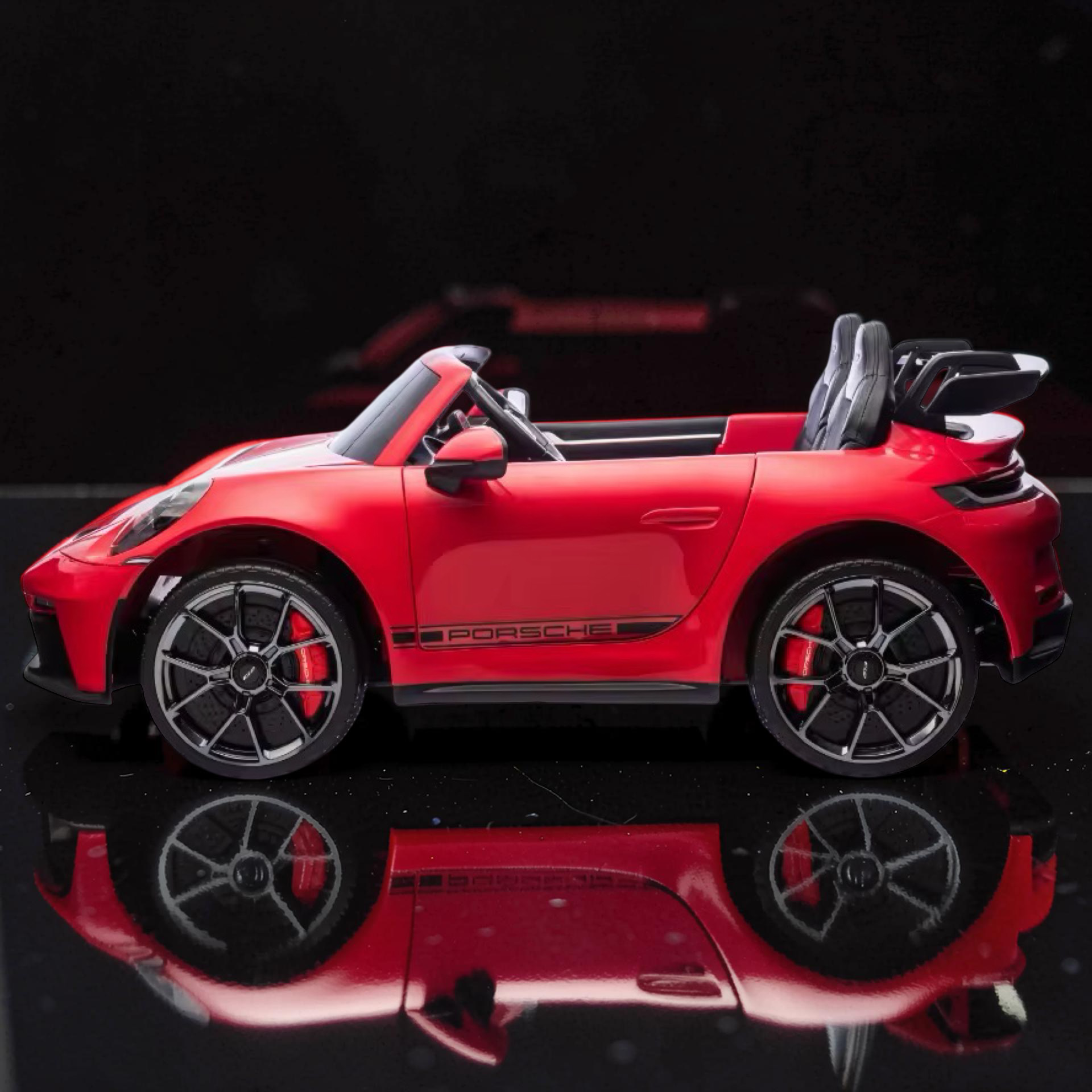 2026 XXL 2-Seater Kids Ride-On by Porsche – Dual 180W Motors, Leather Seats, Rubber Tires, LED Lights, Touchscreen LCD, Bluetooth & Remote Control