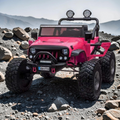 2026 Lifted Jeep Kids Ride-On SUV – XXL 2-Seater (Ages 3–8), 180W 4 Motors, Leather Seats, Off-Road Rubber Tires, LED Lights, Bluetooth Speakers & Parental Remote Control
