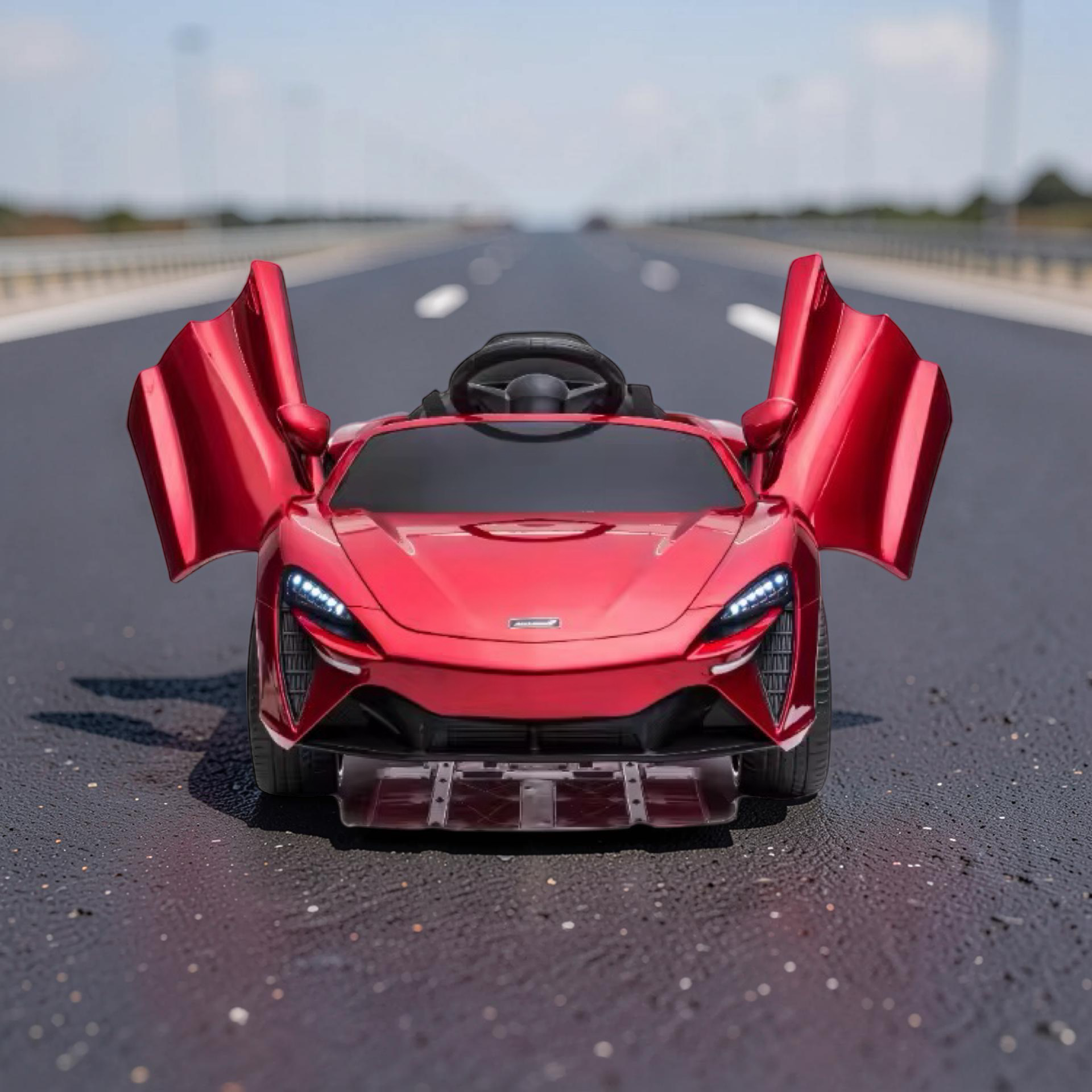 2026 Large McLaren Kids Ride-On Car – 45W Dual Motor, Butterfly Doors, LED Lights, Bluetooth & Remote Control
