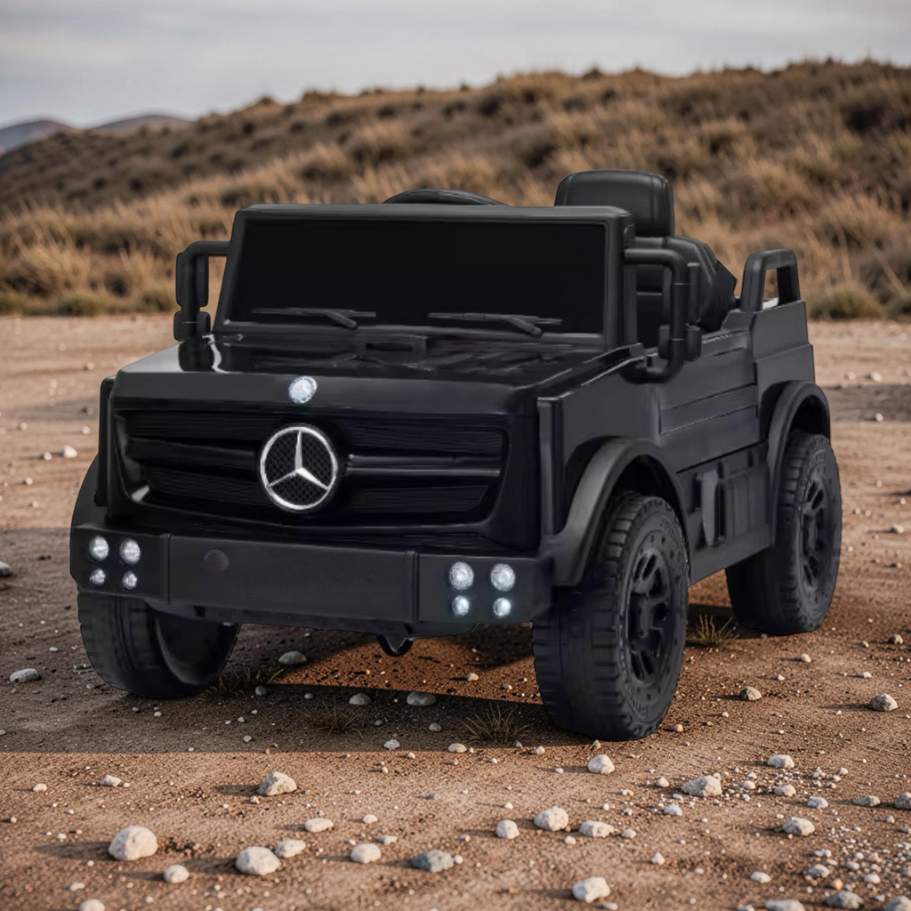 2026 XL Mercedes-Benz Kids Truck Ride-On – 2 Motors, 1-Seater, Remote Control, LED Lights, Bluetooth