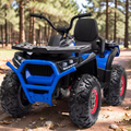 2026 XL Electronix Kids ATV Ride-On – 90W 4 Motors 4x4, Rugged Rubber Tires, Leather Seat, LED Lights (Ages 2–8)