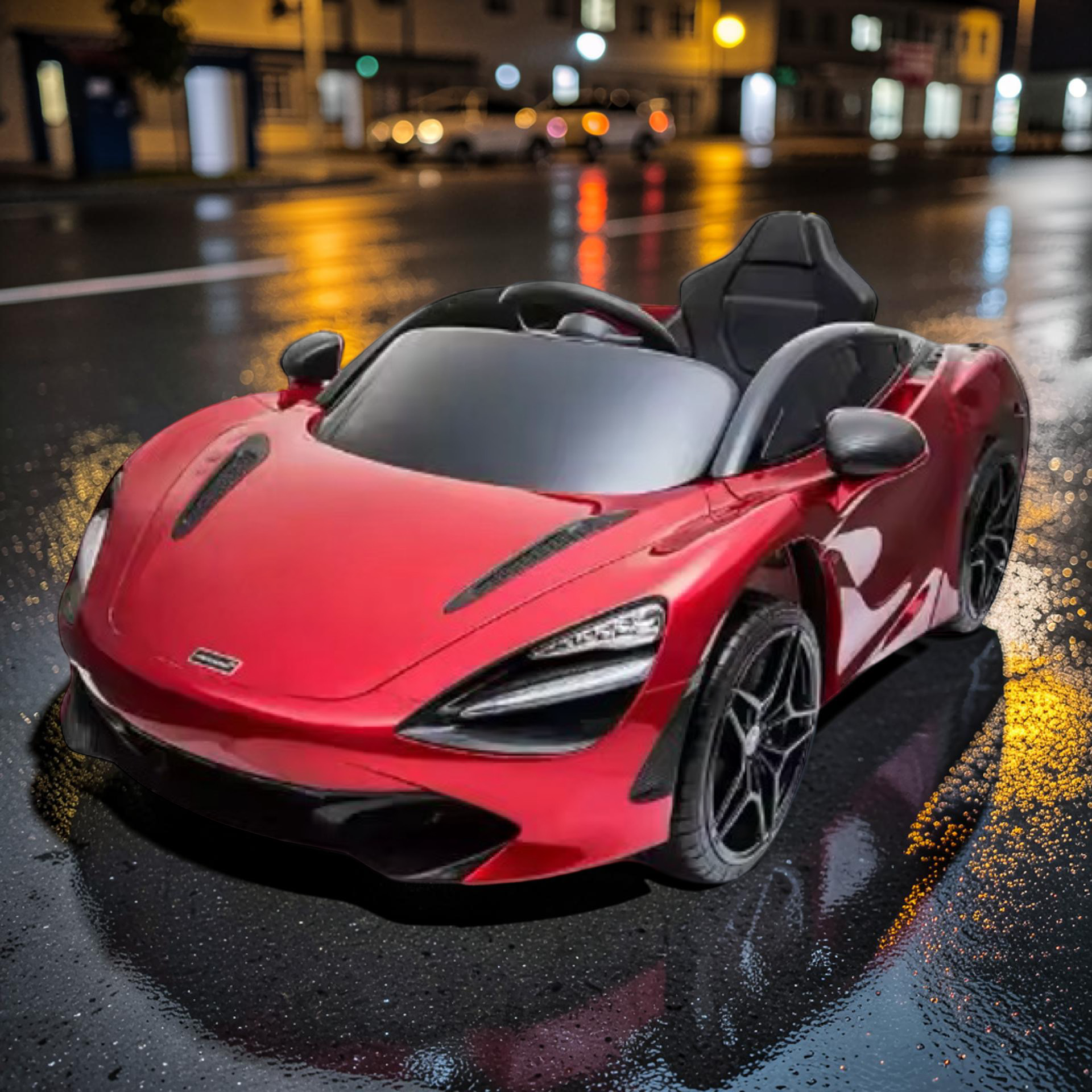 2026 XL McLaren Kids Ride-On Car – 90W Dual Motor, Leather Seat, Butterfly Doors, LED Lights, Bluetooth & Remote Control