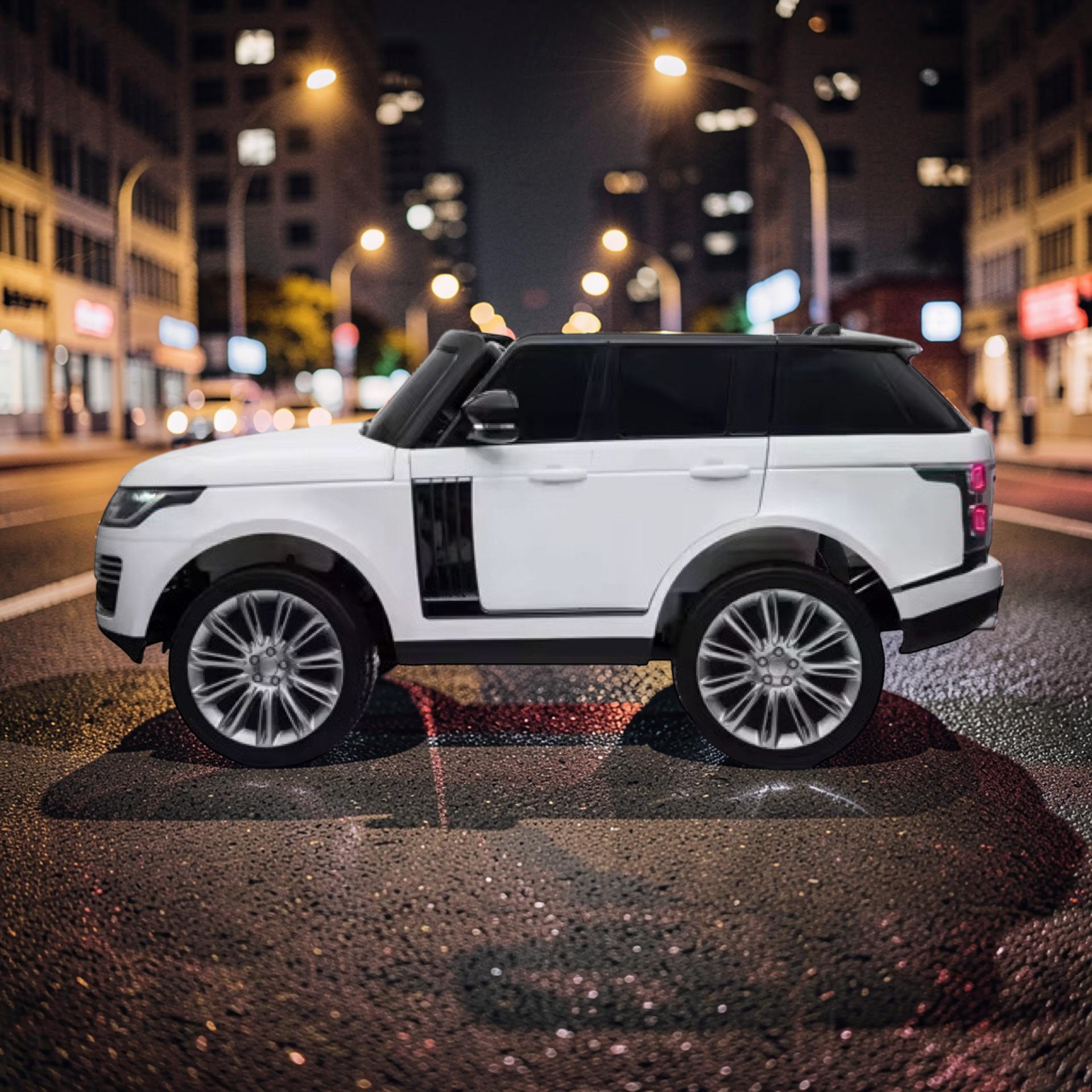 2026 XXL Land Rover Range Rover Kids 2-Seater Ride-On SUV – 180W Dual Motors, Leather Seats, Rubber Tires, Touchscreen LCD, LED Lights, Bluetooth, Remote Control (Ages 3–8)