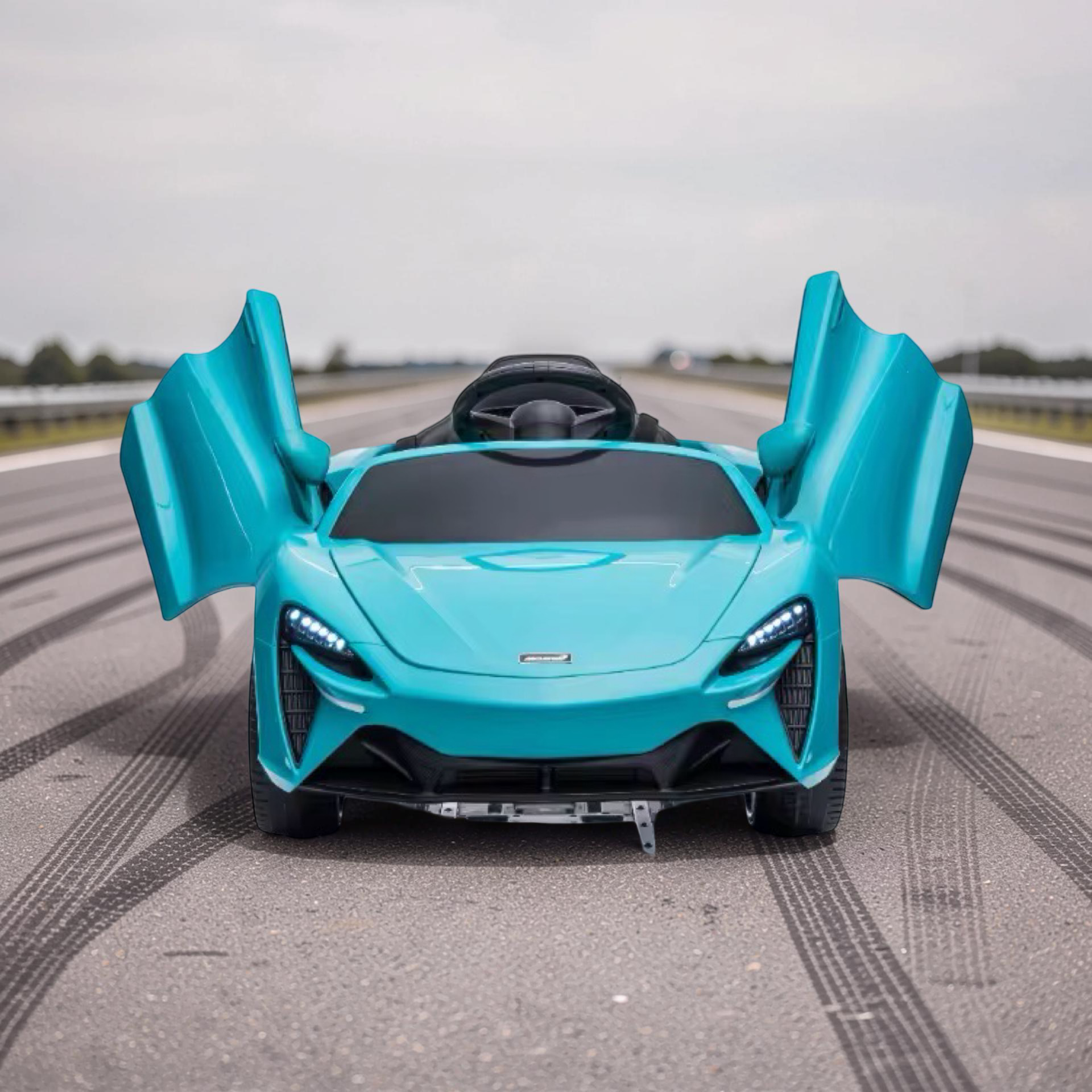 2026 Large McLaren Kids Ride-On Car – 45W Dual Motor, Butterfly Doors, LED Lights, Bluetooth & Remote Control