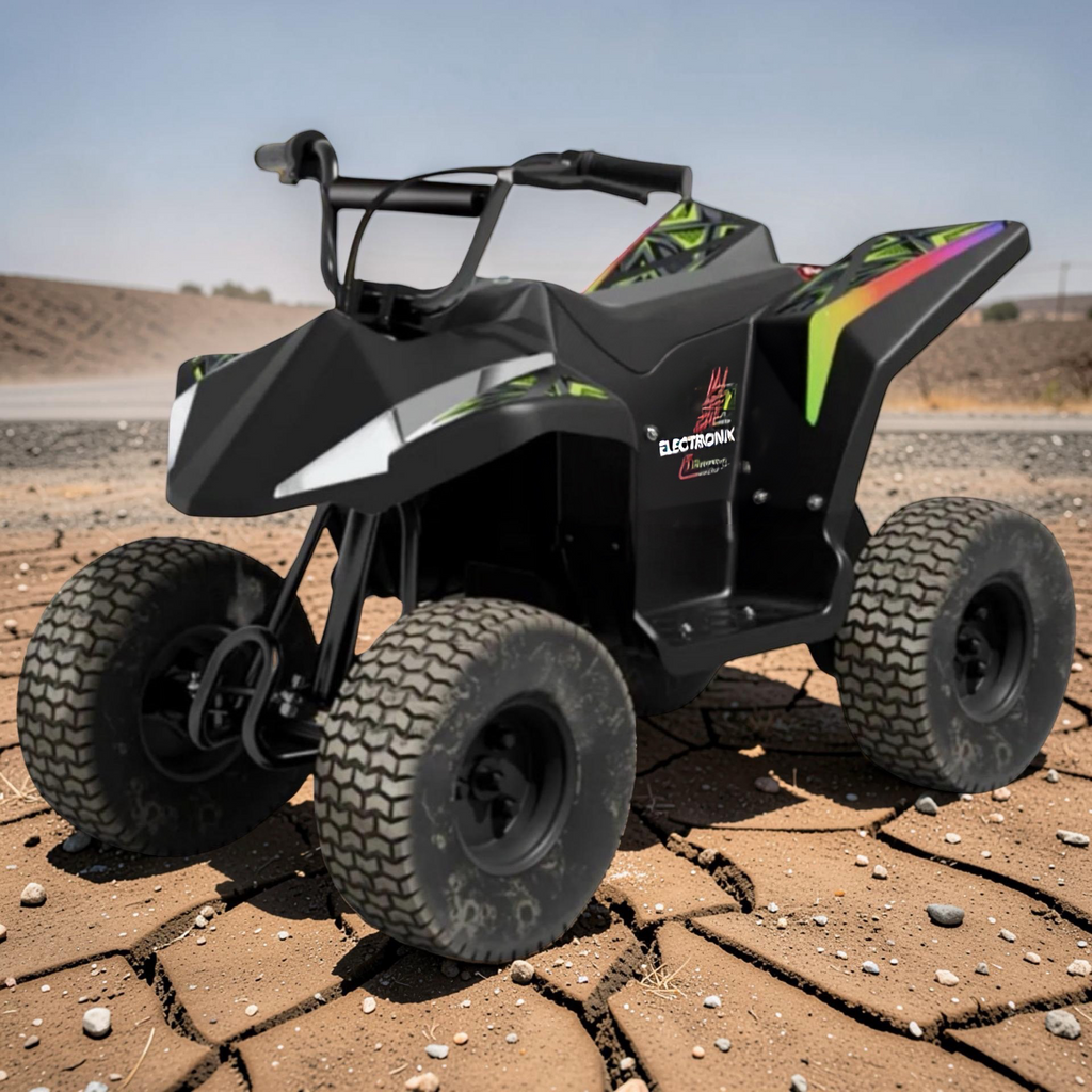 2026 XXXL Kids Electric ATV-X – Premium Performance (Ages 6–14), 600W Brushless Motor, Lithium Battery, Metal Frame, Tubeless Off-Road Air Tires, Hand Disk Brake, LED Lights, Bluetooth Speakers & App Control