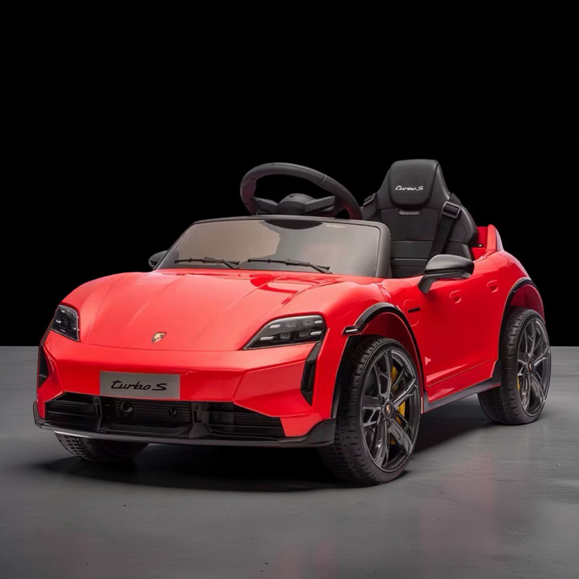 2026 Porsche Kids Ride-On Car – Large (Ages 1–6), 50W Dual Motors, Leather Seat, LED Lights, Bluetooth Speakers & Parental Remote Control