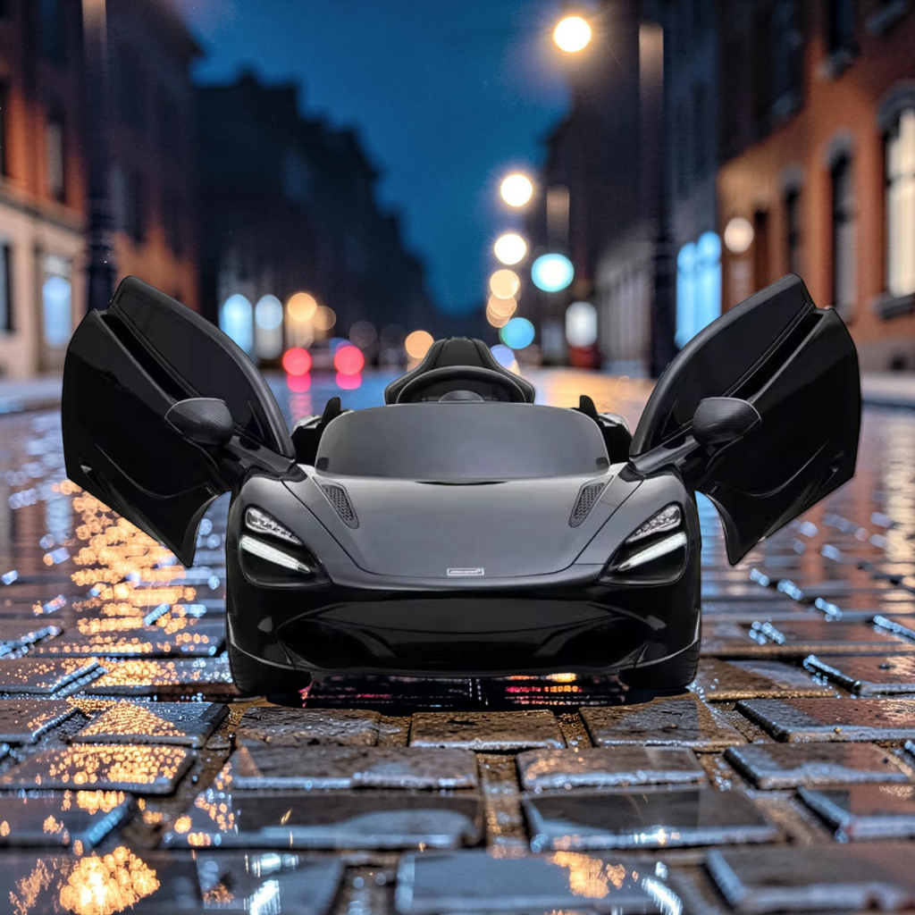 2026 XL McLaren Kids Ride-On Car – 90W Dual Motor, Leather Seat, Butterfly Doors, LED Lights, Bluetooth & Remote Control