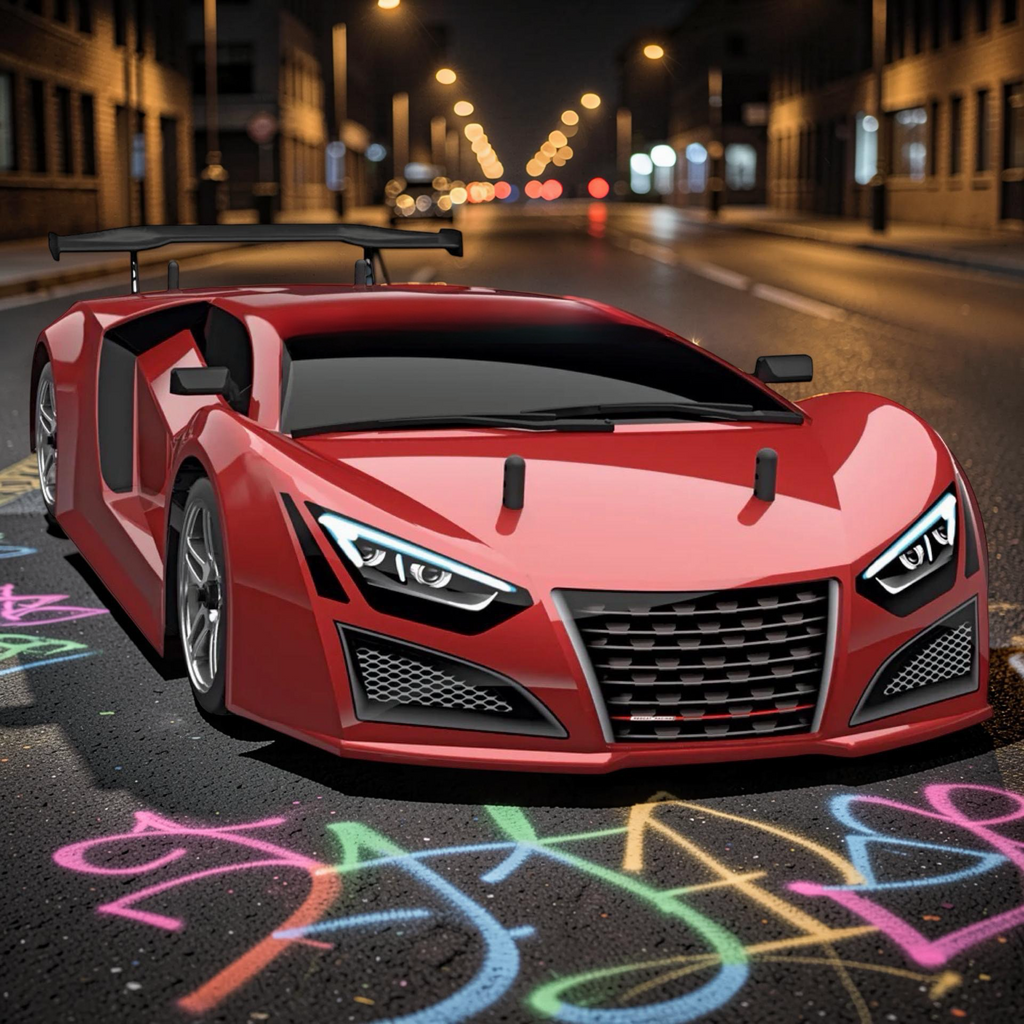 1/10 Scale Brushed Electric Drift Car RTR with 2.4GHz Radio, Battery & Charger Included