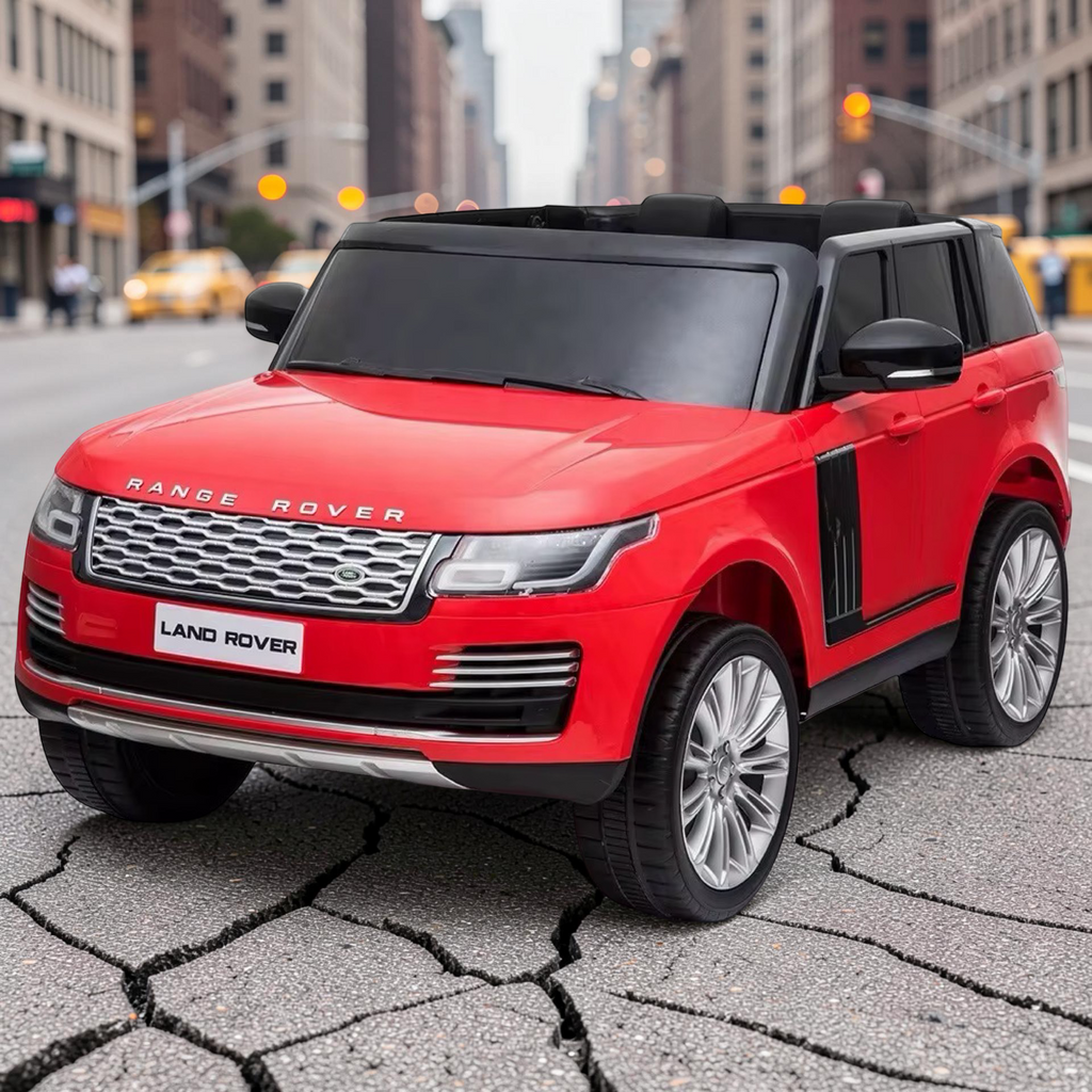 2026 XXL Land Rover Range Rover Kids 2-Seater Ride-On SUV – 180W Dual Motors, Leather Seats, Rubber Tires, Touchscreen LCD, LED Lights, Bluetooth, Remote Control (Ages 3–8)