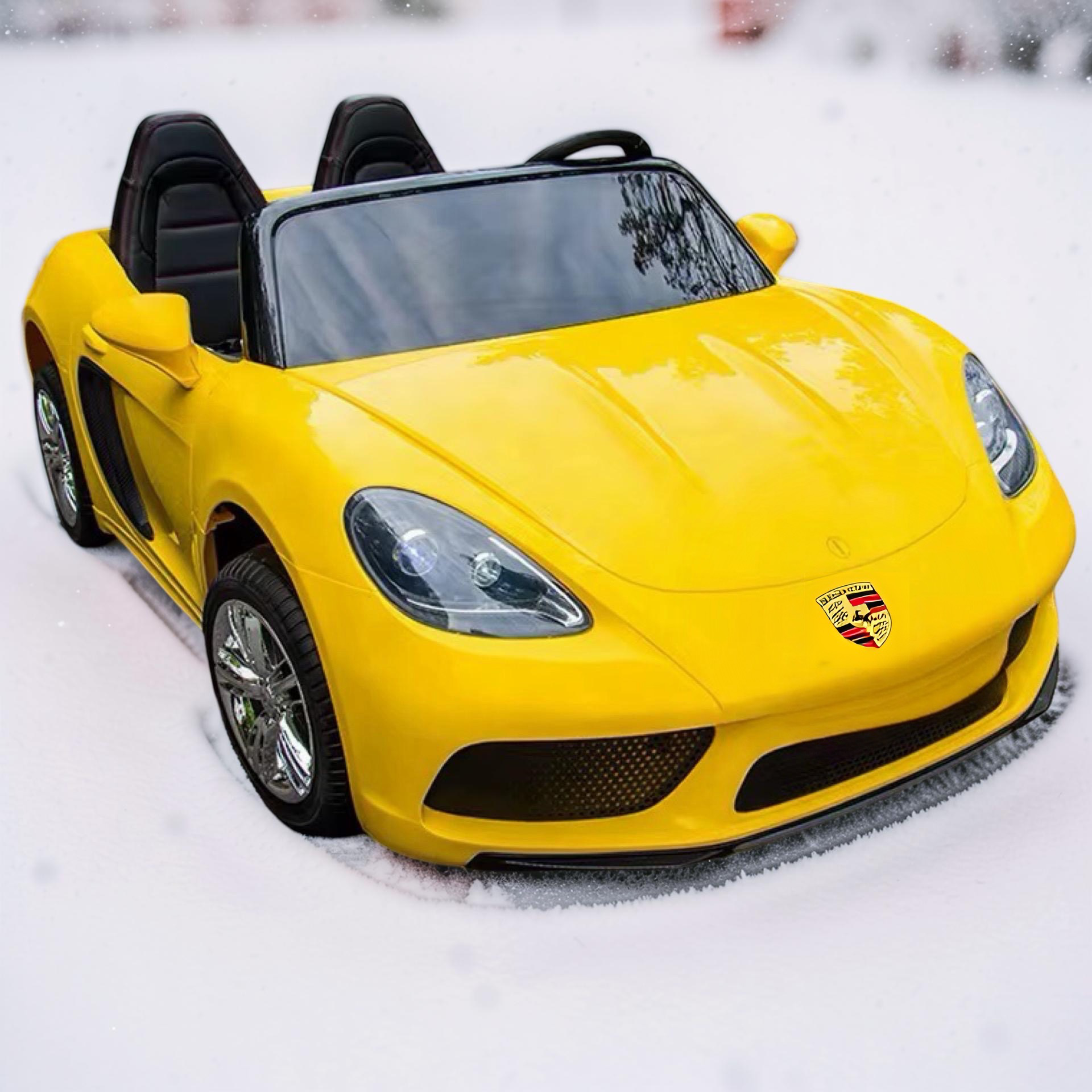 2026 XXXL 2-Seater Kids Ride-On by Porsche – 300W Brushless Motor, Leather Seats, Air Tires, Hydraulic Doors, LED Lights, Touchscreen LCD & Bluetooth