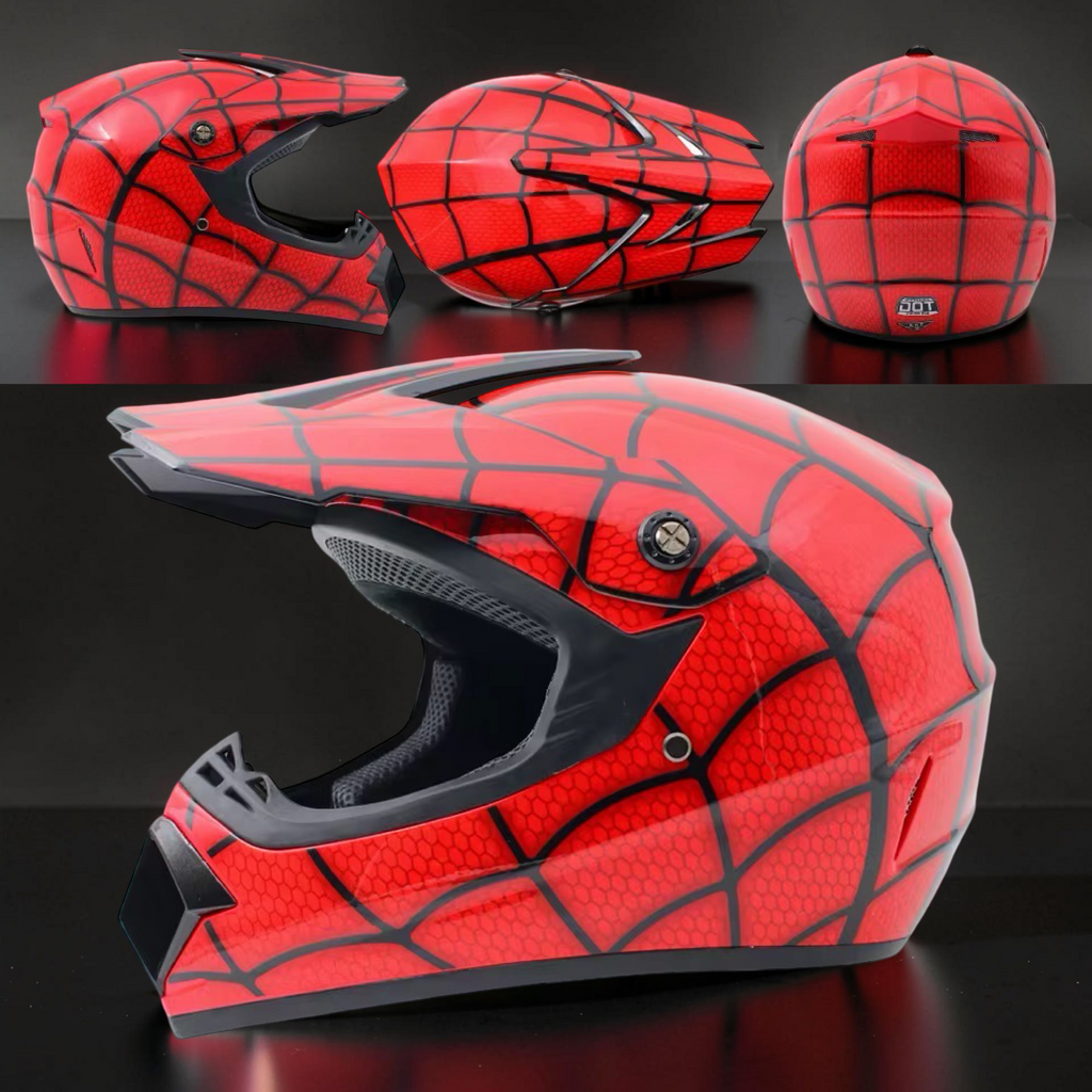 Pro Youth Motocross Helmet with Visor – DOT Approved Lightweight Dirt Bike Helmet with Ultra-Soft Padding