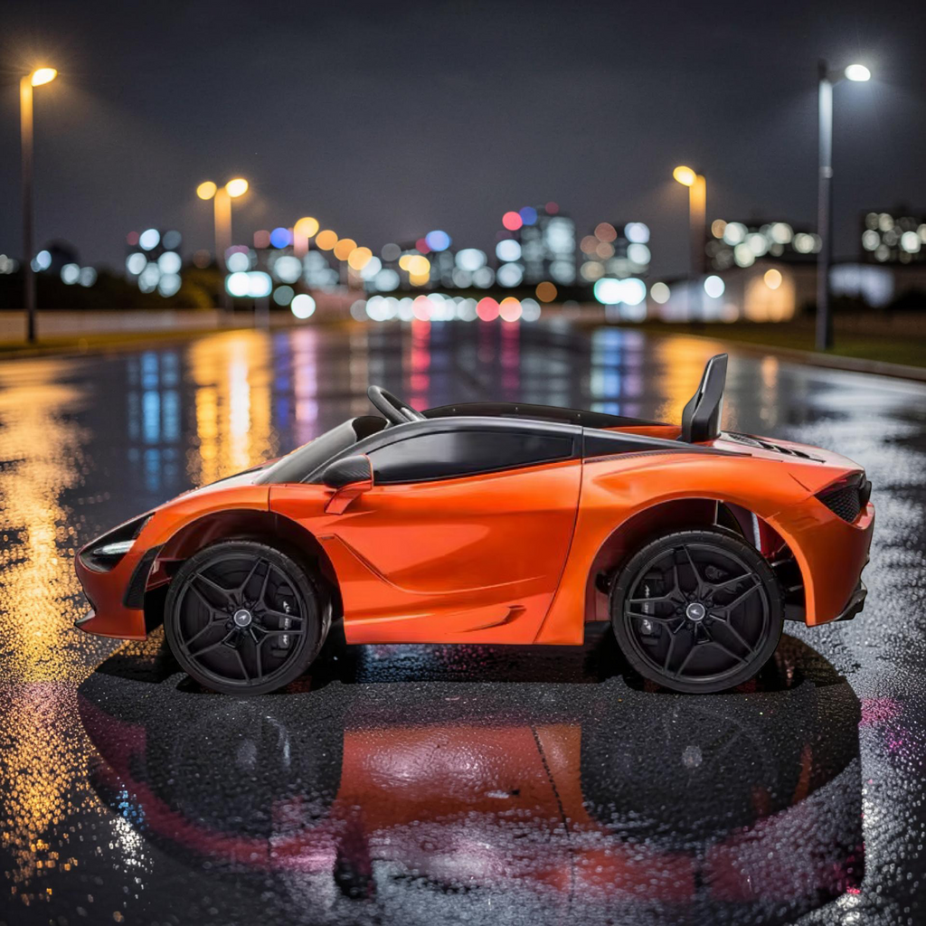 2026 XL McLaren Kids Ride-On Car – 90W Dual Motor, Leather Seat, Butterfly Doors, LED Lights, Bluetooth & Remote Control