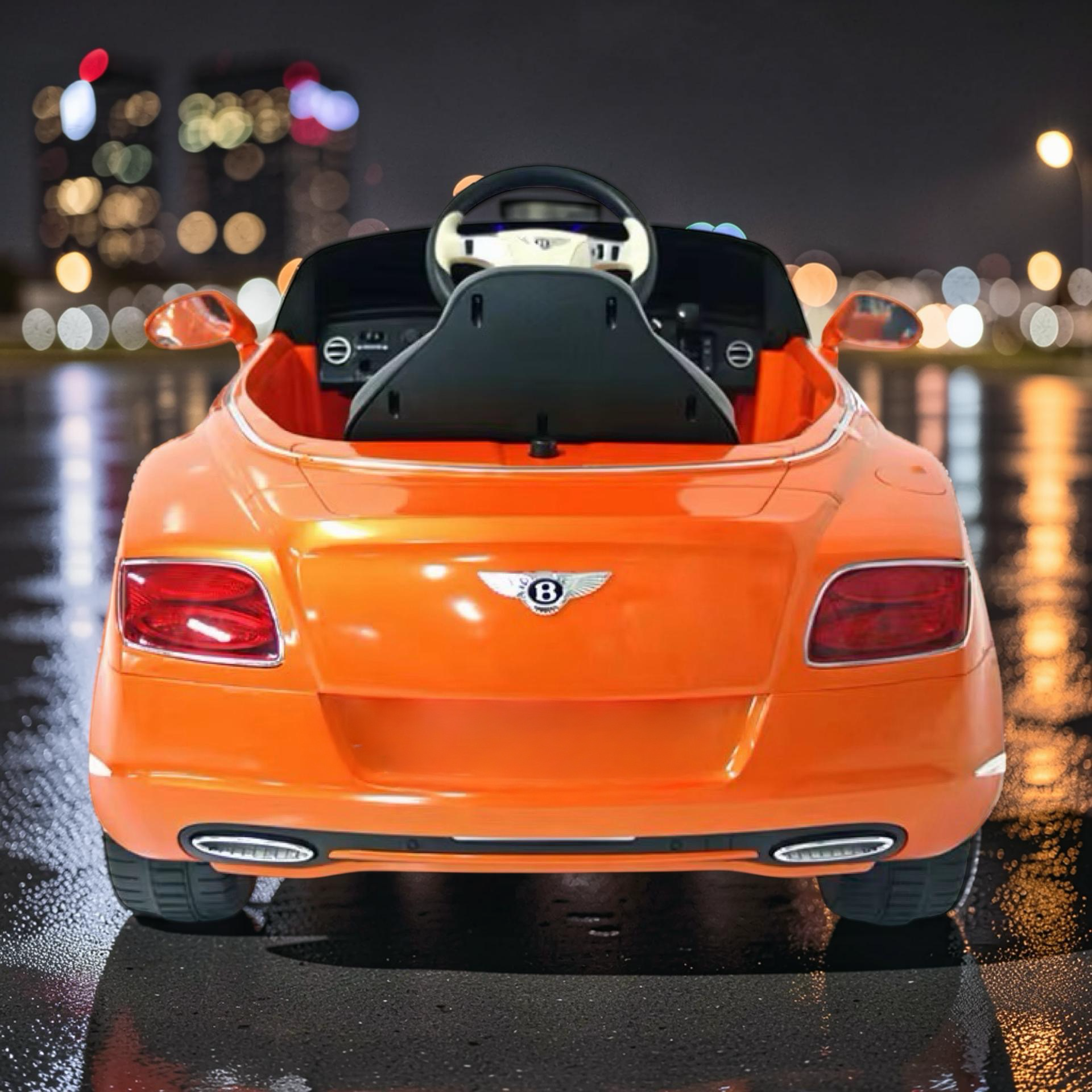2026 Large Bentley Kids Ride-On Car – 50W Dual Motors, LED Lights, Bluetooth Speakers & Remote Control (Ages 1–6)