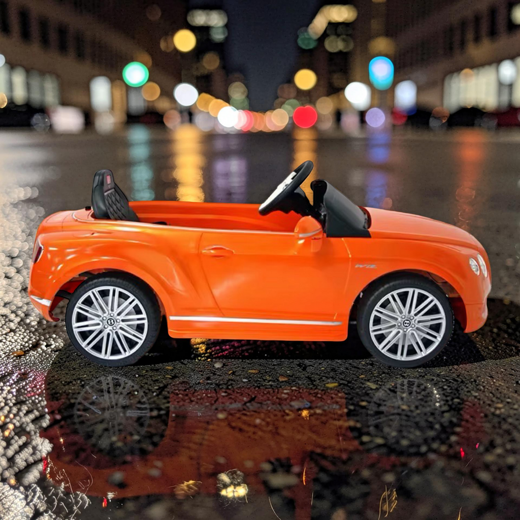 2026 Large Bentley Kids Ride-On Car – 50W Dual Motors, LED Lights, Bluetooth Speakers & Remote Control (Ages 1–6)