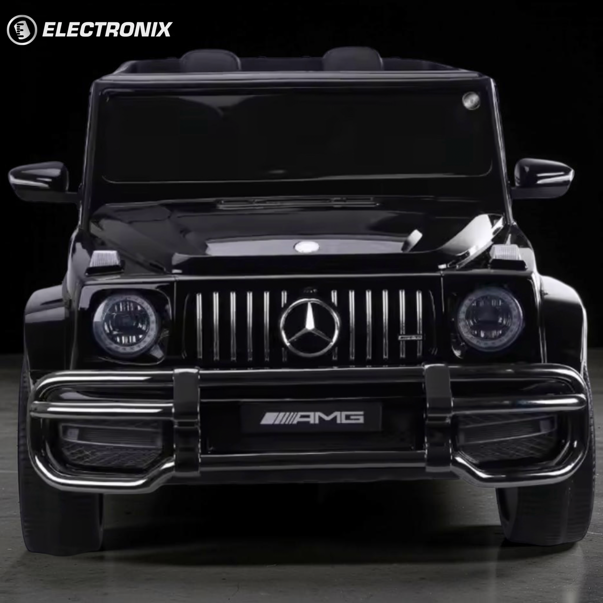 2026 XXL Mercedes-Benz AMG G-Wagon Kids 2-Seater Ride-On SUV – 150W 4 Motors, Leather Seats, Rubber Tires, LED Lights, Bluetooth Speakers & Remote Control (Ages 3–10)