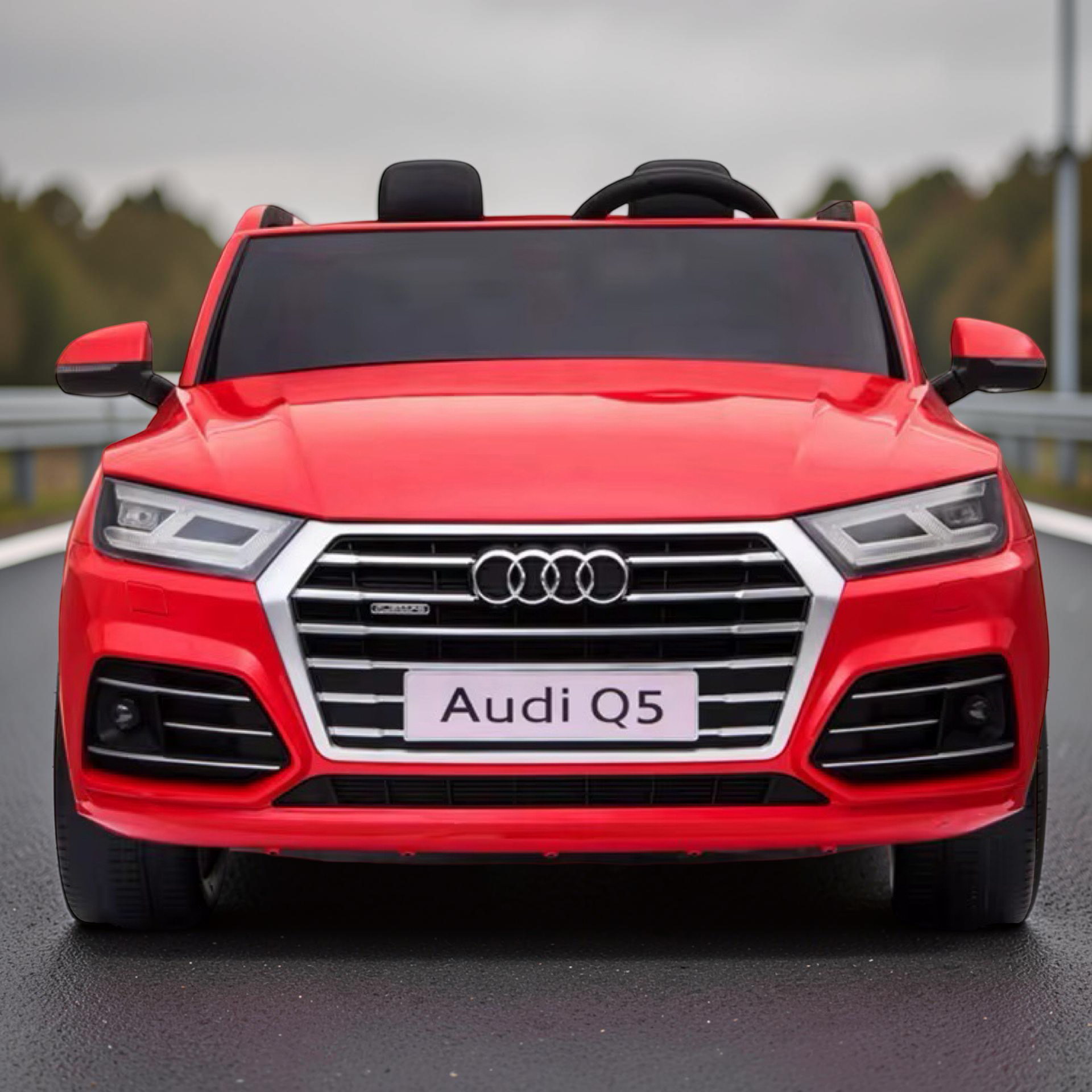 2026 XXL Audi Q5 Kids 2-Seater Ride-On SUV – 180W Dual Motors, Leather Seats, Off-Road Rubber Tires, Touchscreen LCD, LED Lights, Bluetooth, Remote Control (Ages 3–8)