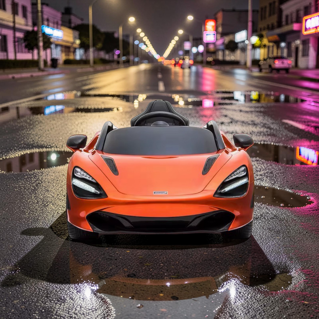 2026 XL McLaren Kids Ride-On Car – 90W Dual Motor, Leather Seat, Butterfly Doors, LED Lights, Bluetooth & Remote Control