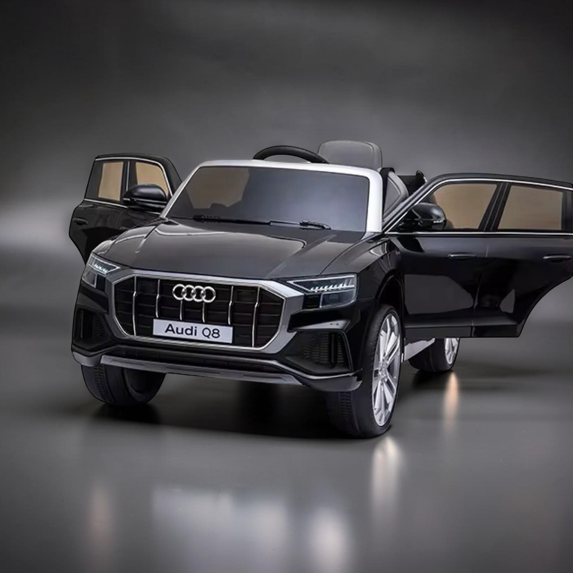 2026 Audi Q8 Kids Ride-On Car – Large (Ages 1–6), 50W Dual Motors, LED Lights, Bluetooth Speakers & Parental Remote Control