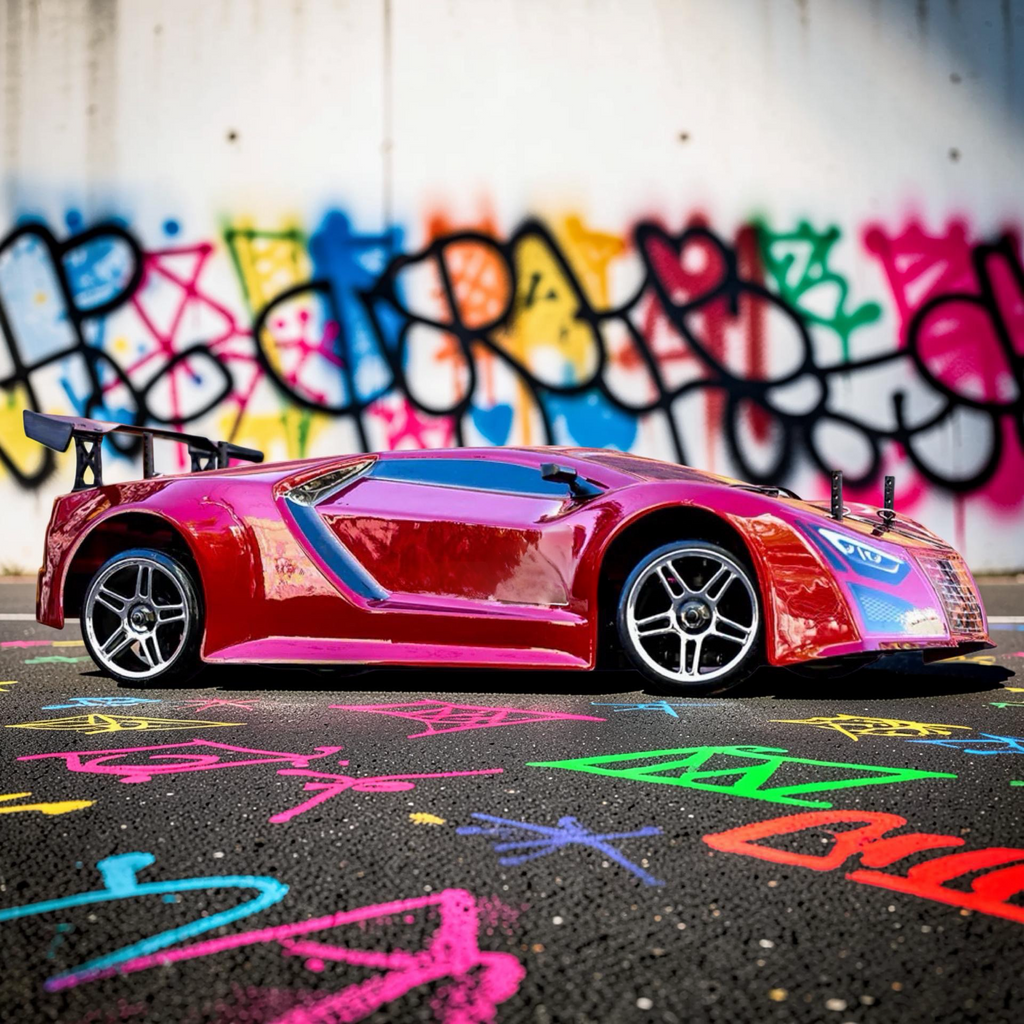 1/10 Scale Brushed Electric Drift Car RTR with 2.4GHz Radio, Battery & Charger Included