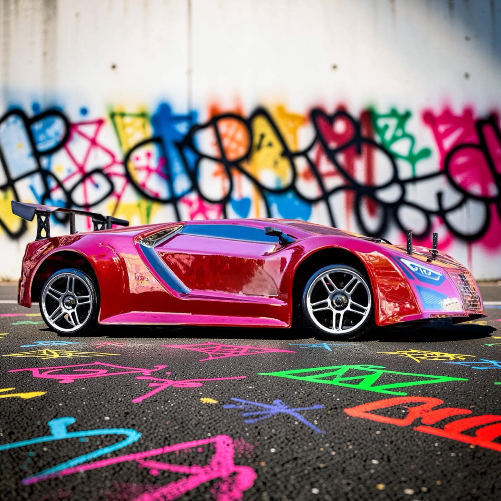 1/10 Scale Brushed Electric Drift Car RTR with 2.4GHz Radio, Battery & Charger Included
