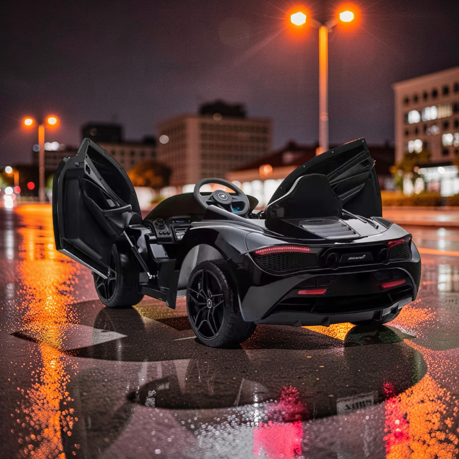 2026 XL McLaren Kids Ride-On Car – 90W Dual Motor, Leather Seat, Butterfly Doors, LED Lights, Bluetooth & Remote Control