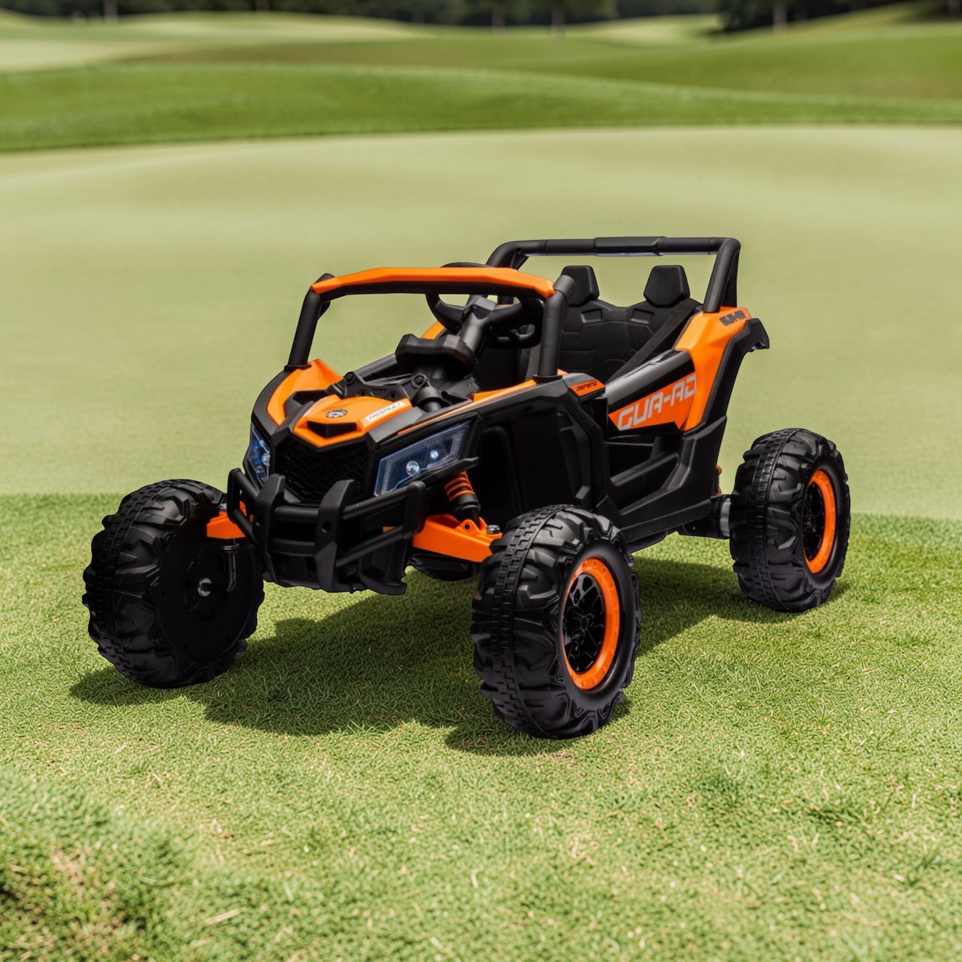 2026 Large UTV RZT Kids Ride-On – 50W Dual Motors, LED Lights, Bluetooth Speakers & Remote Control (Ages 1–7)