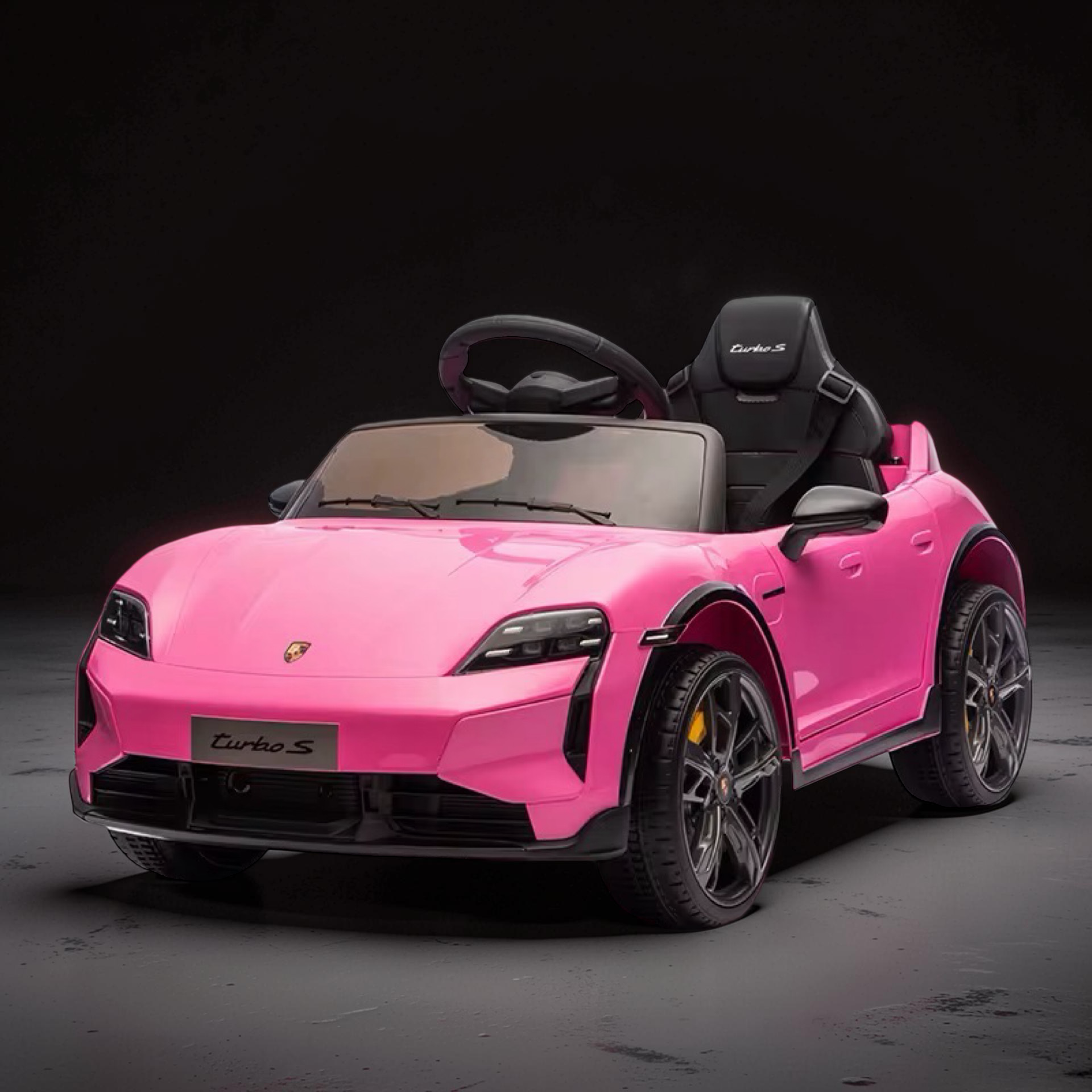 2026 Porsche Kids Ride-On Car – Large (Ages 1–6), 50W Dual Motors, Leather Seat, LED Lights, Bluetooth Speakers & Parental Remote Control