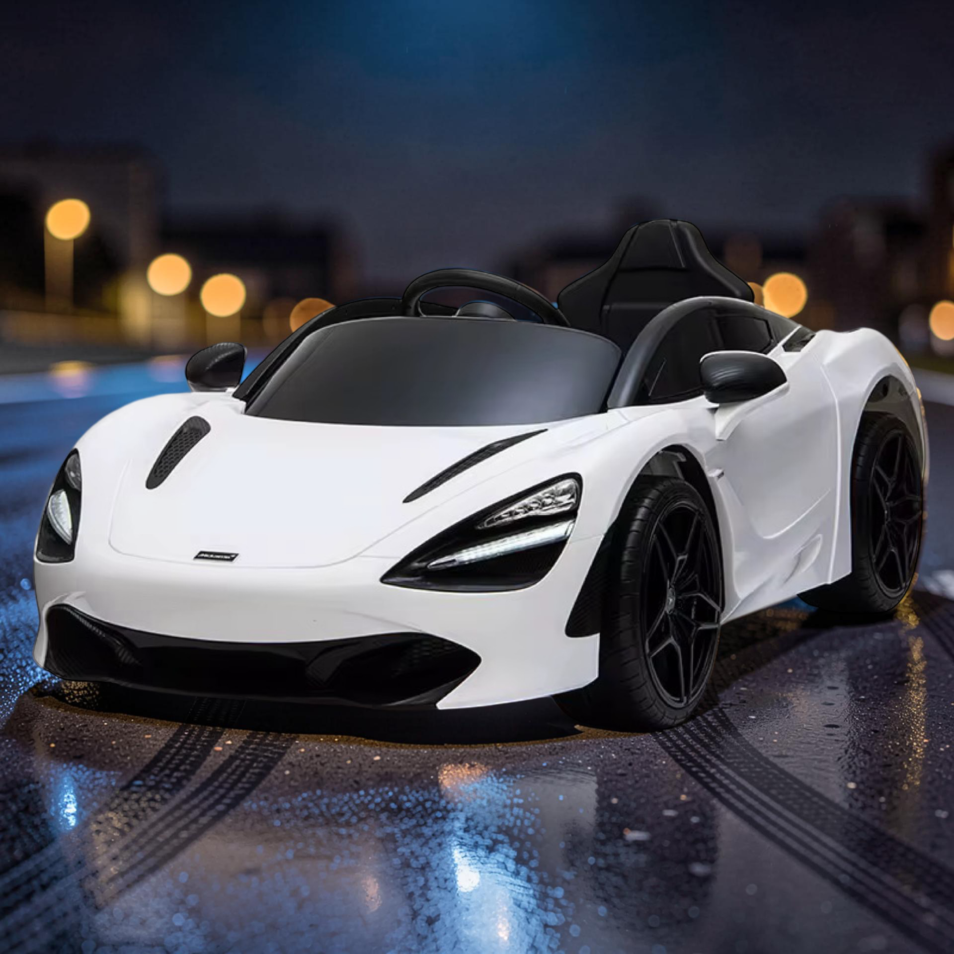 2026 XL McLaren Kids Ride-On Car – 90W Dual Motor, Leather Seat, Butterfly Doors, LED Lights, Bluetooth & Remote Control