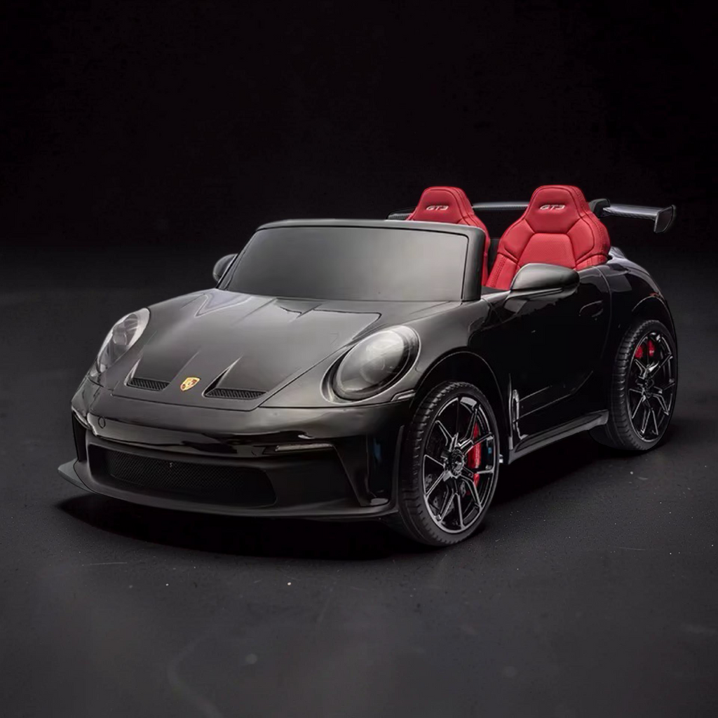 2026 XXL 2-Seater Kids Ride-On by Porsche – Dual 180W Motors, Leather Seats, Rubber Tires, LED Lights, Touchscreen LCD, Bluetooth & Remote Control