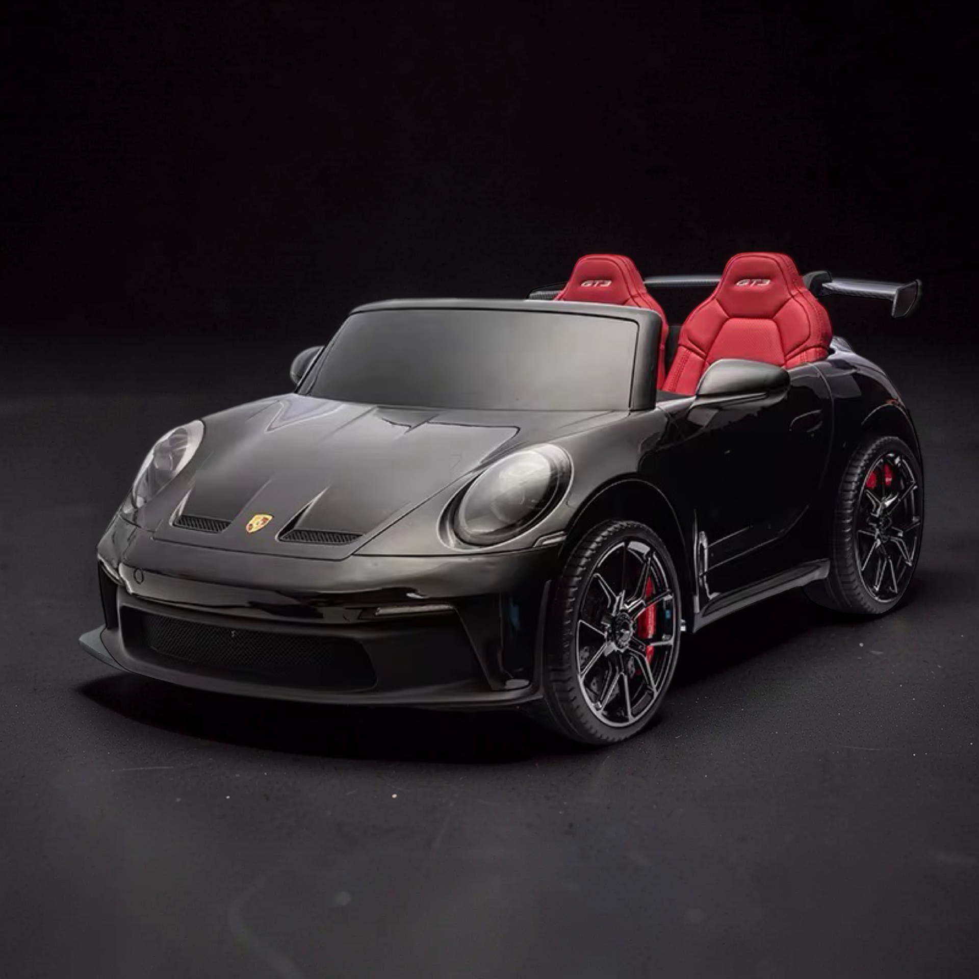 2026 XXL 2-Seater Kids Ride-On by Porsche – Dual 180W Motors, Leather Seats, Rubber Tires, LED Lights, Touchscreen LCD, Bluetooth & Remote Control