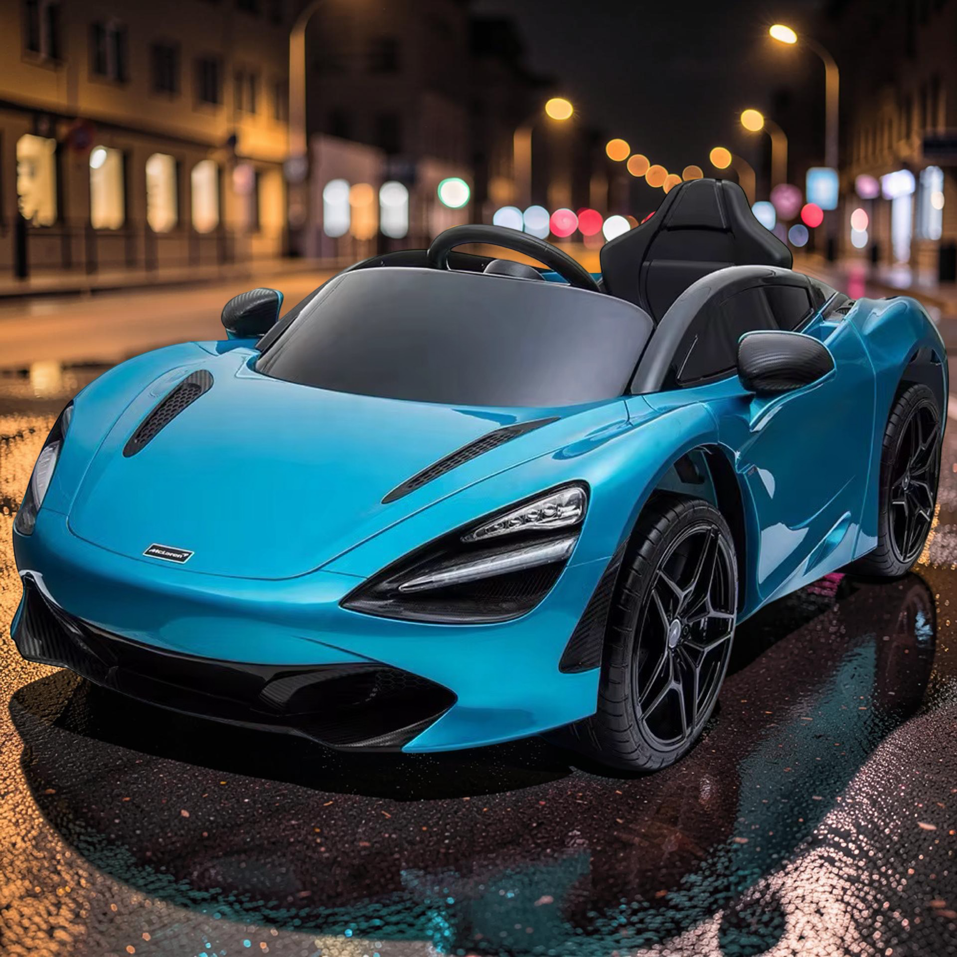 2026 XL McLaren Kids Ride-On Car – 90W Dual Motor, Leather Seat, Butterfly Doors, LED Lights, Bluetooth & Remote Control