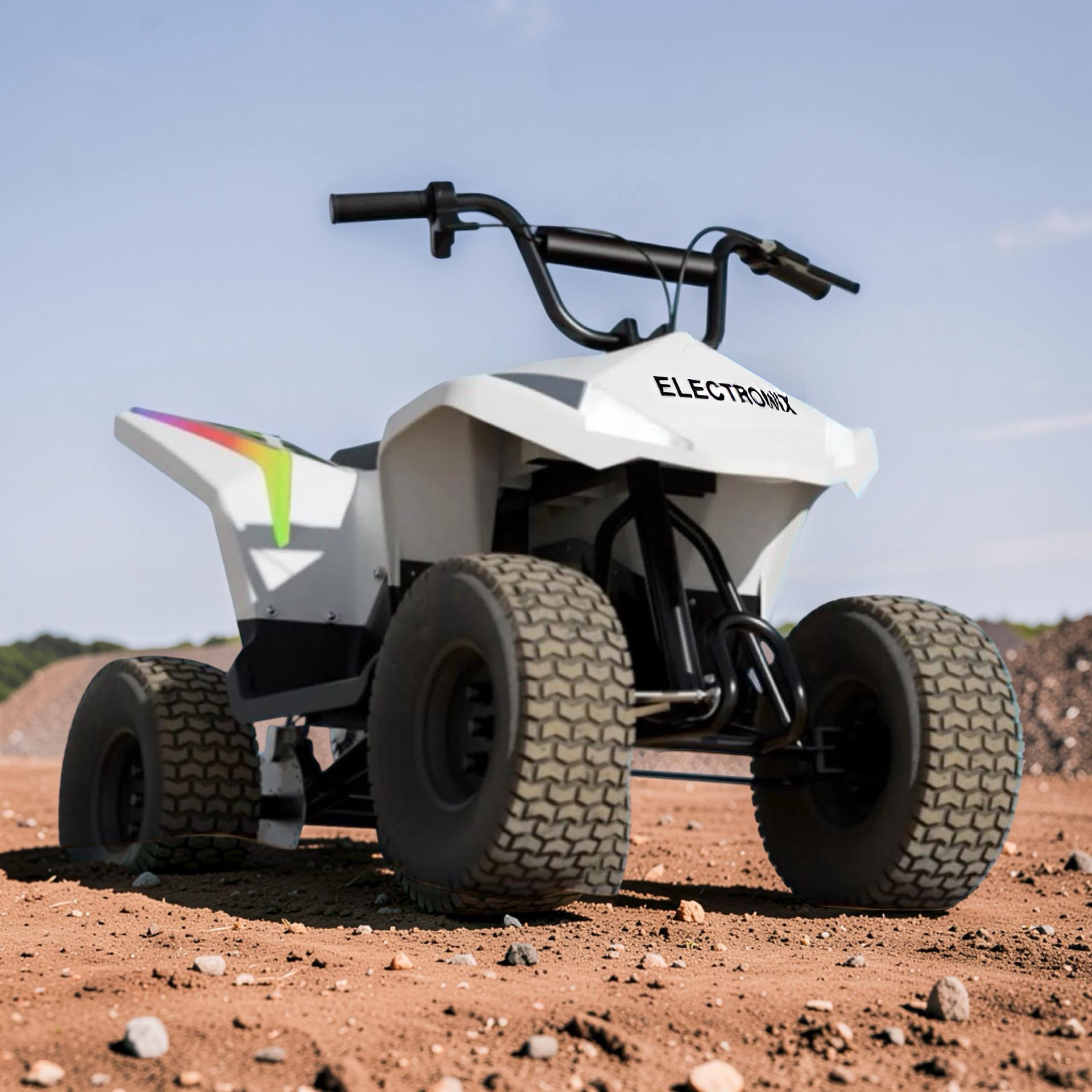 2026 XXXL Kids Electric ATV-X – Premium Performance (Ages 6–14), 600W Brushless Motor, Lithium Battery, Metal Frame, Tubeless Off-Road Air Tires, Hand Disk Brake, LED Lights, Bluetooth Speakers & App Control