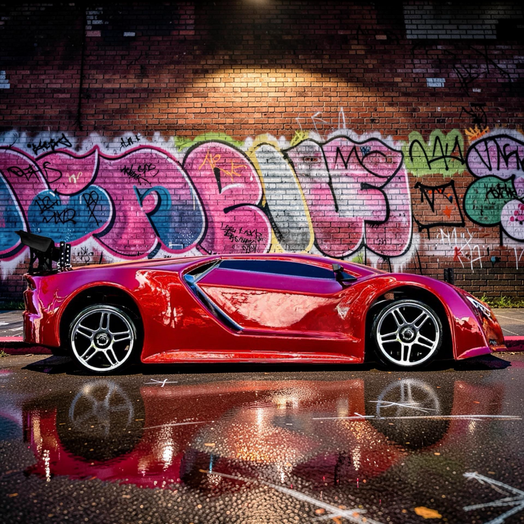 1/10 Scale Brushed Electric Drift Car RTR with 2.4GHz Radio, Battery & Charger Included