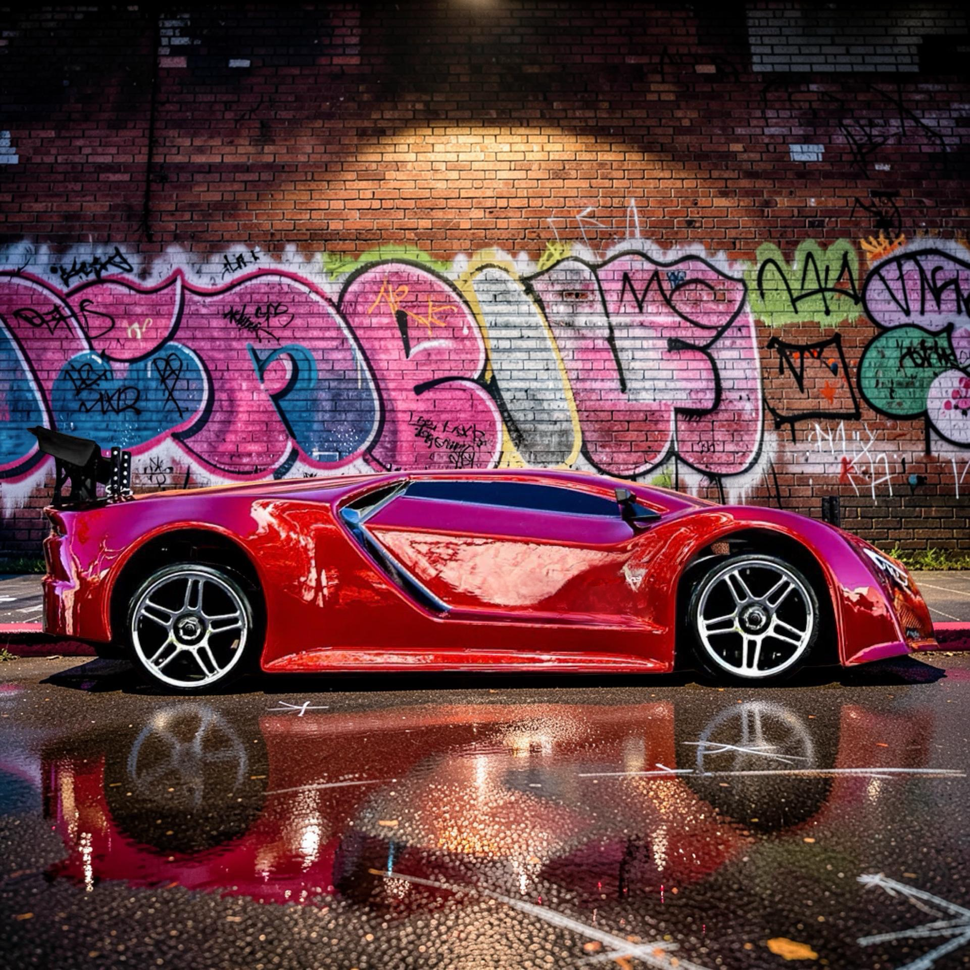 1/10 Scale Brushed Electric Drift Car RTR with 2.4GHz Radio, Battery & Charger Included