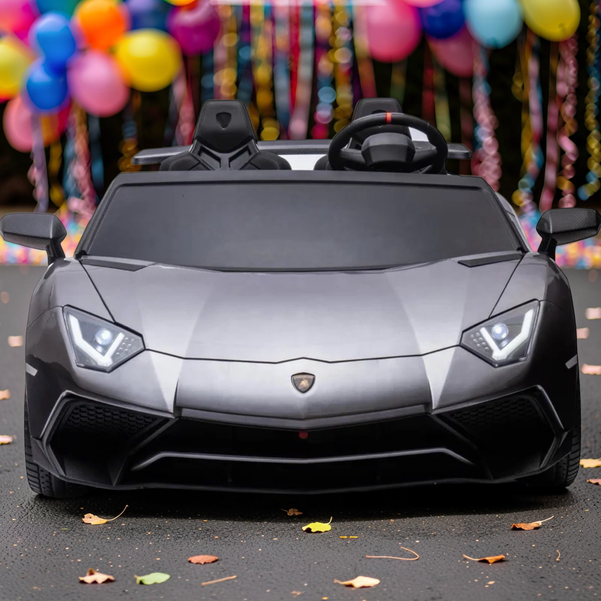 2026 XXXL (6–14) LAMBORGHINI AVENTADOR 2-SEATER 200W BRUSHLESS ELECTRIC SUPERCAR – RENTAL