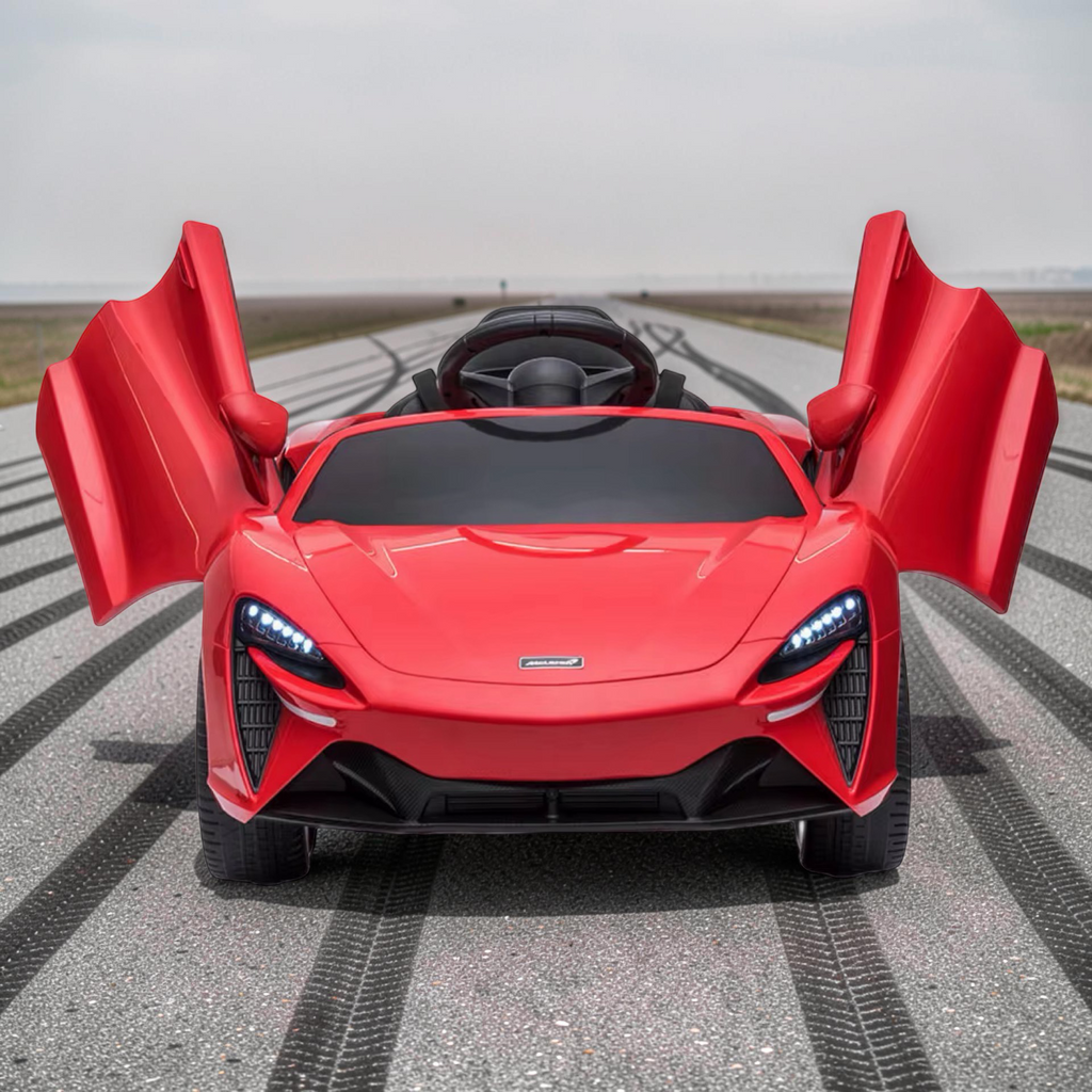 2026 Large McLaren Kids Ride-On Car – 45W Dual Motor, Butterfly Doors, LED Lights, Bluetooth & Remote Control