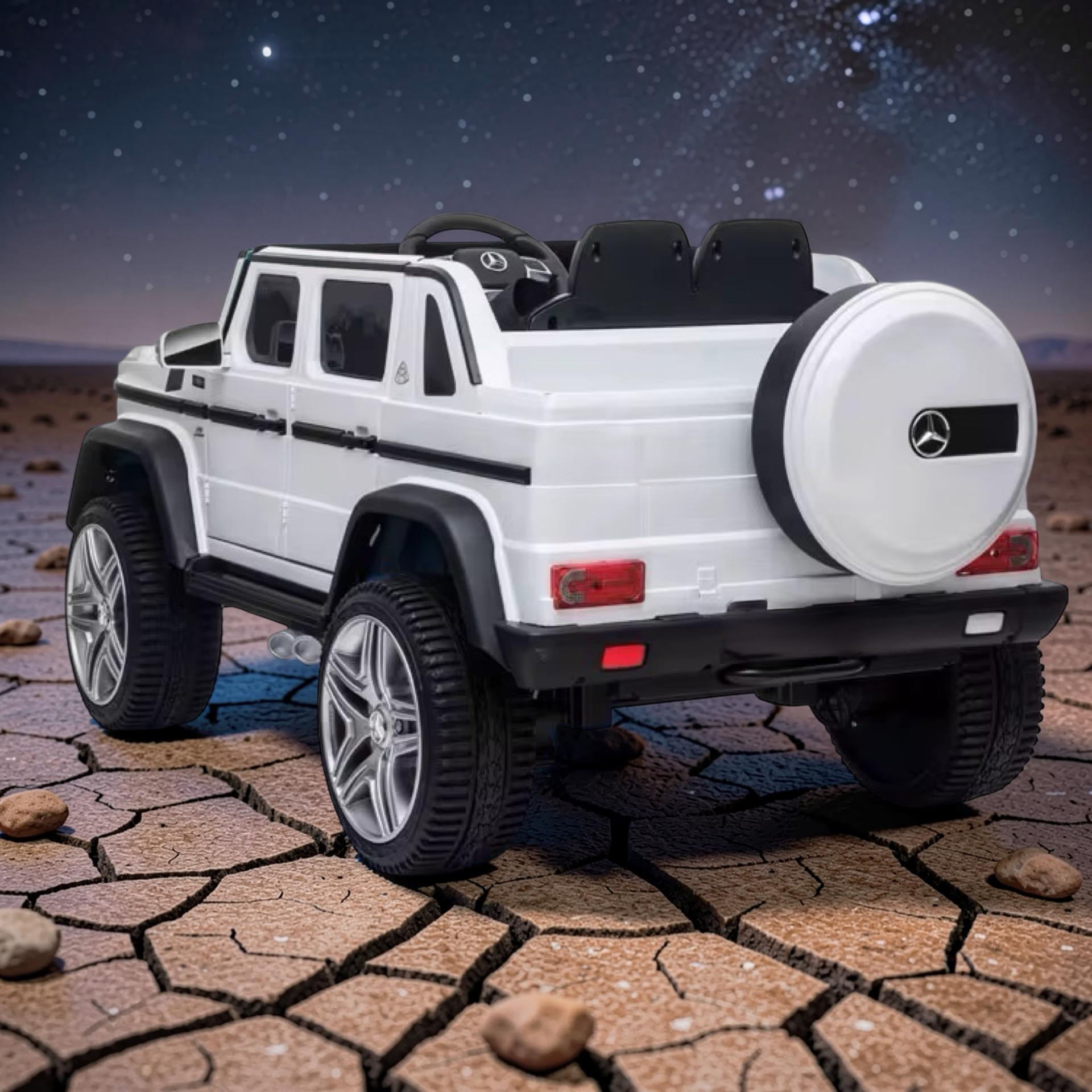 2026 XXL Mercedes-Benz G Class Kids Truck Ride-On – 2 Motors, Remote Control, LED Lights, Bluetooth