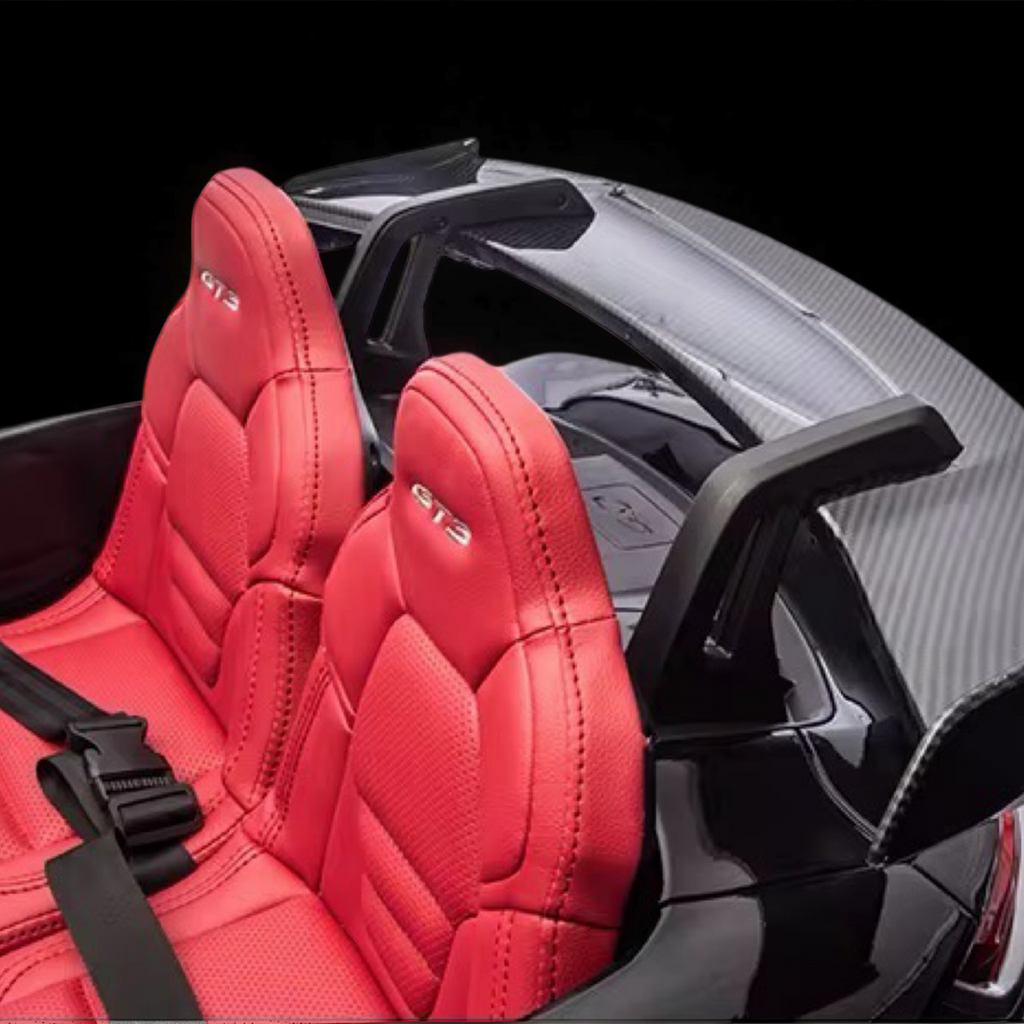 2026 XXL 2-Seater Kids Ride-On by Porsche – Dual 180W Motors, Leather Seats, Rubber Tires, LED Lights, Touchscreen LCD, Bluetooth & Remote Control