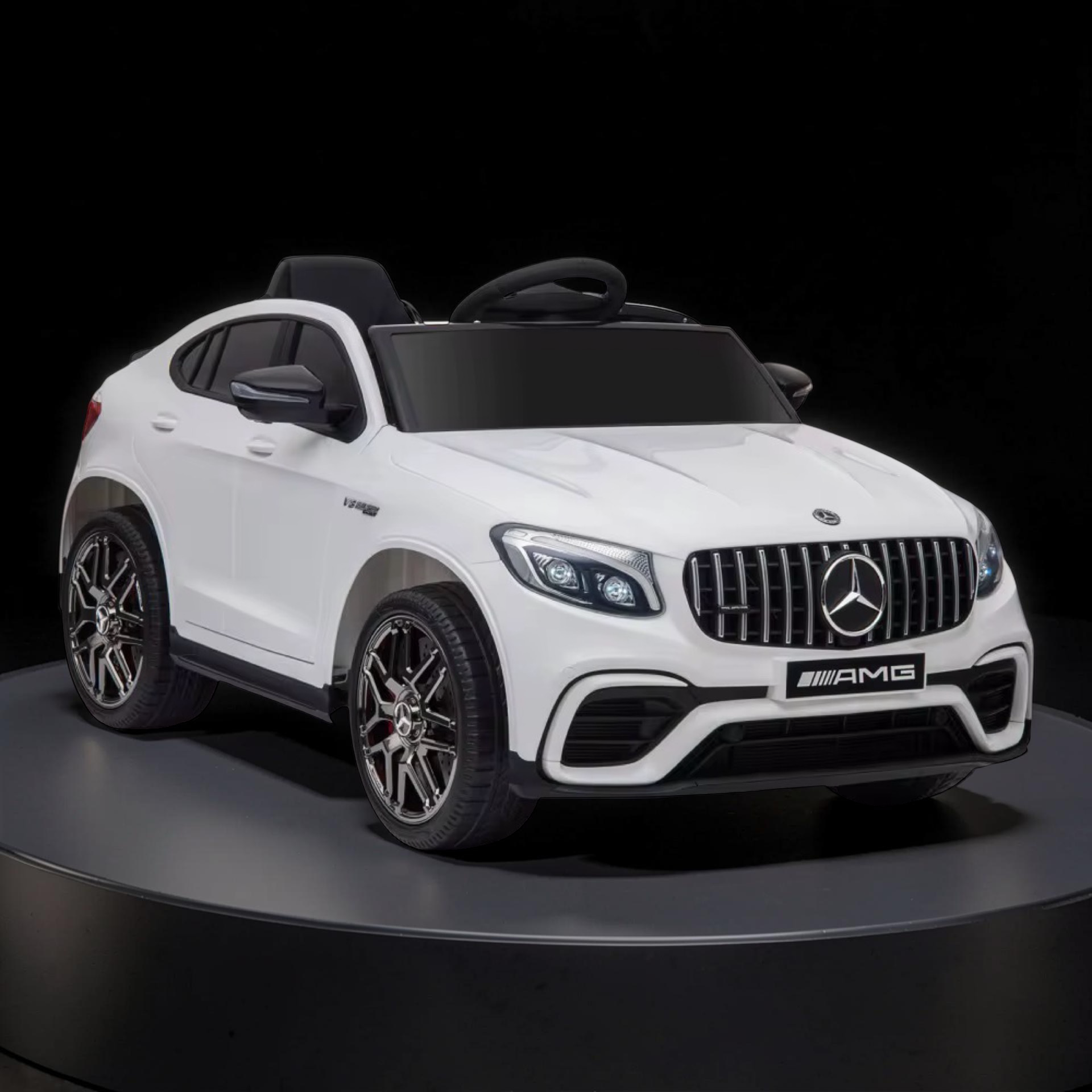 2026 Mercedes-Benz AMG Kids Ride-On Car – Large (Ages 1–6), 50W Dual Motors, LED Lights, Bluetooth Speakers & Parental Remote Control