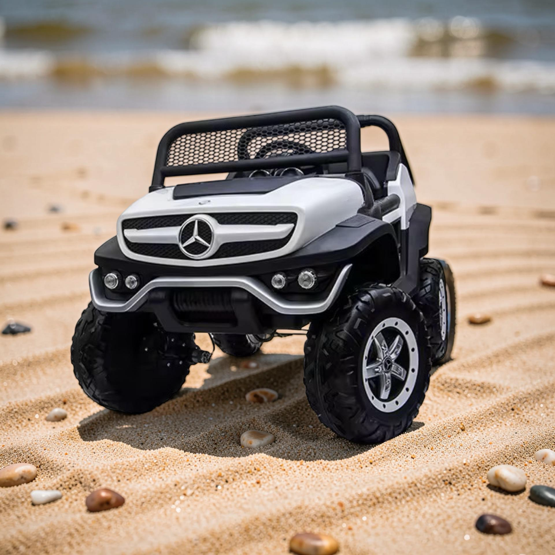2026 XXL 2-Seater Mercedes-Benz UTV Ride-On (150W, 4 Motors) – Leather Seats, Rubber Tires, LED Lights, Bluetooth & Remote Control