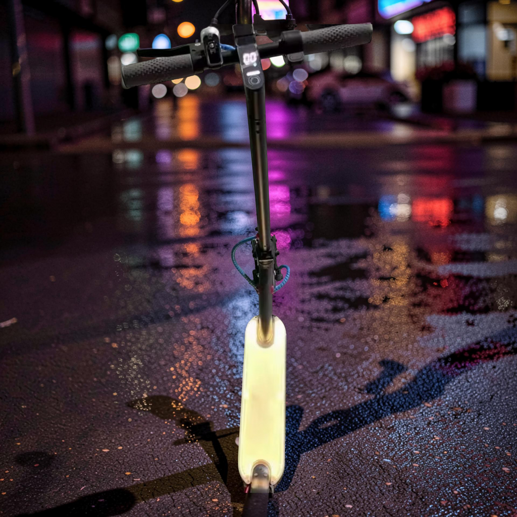 2026 Vegas Electric Scooter – 200W Brushless Motor, Lithium Battery, Disc Brake, LED Lights, Foldable (Ages 6+)