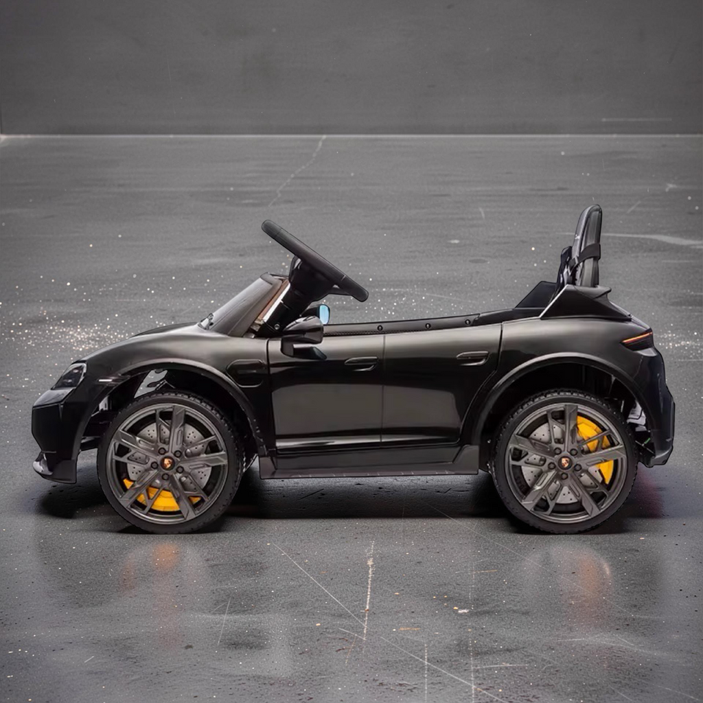 2026 Porsche Kids Ride-On Car – Large (Ages 1–6), 50W Dual Motors, Leather Seat, LED Lights, Bluetooth Speakers & Parental Remote Control