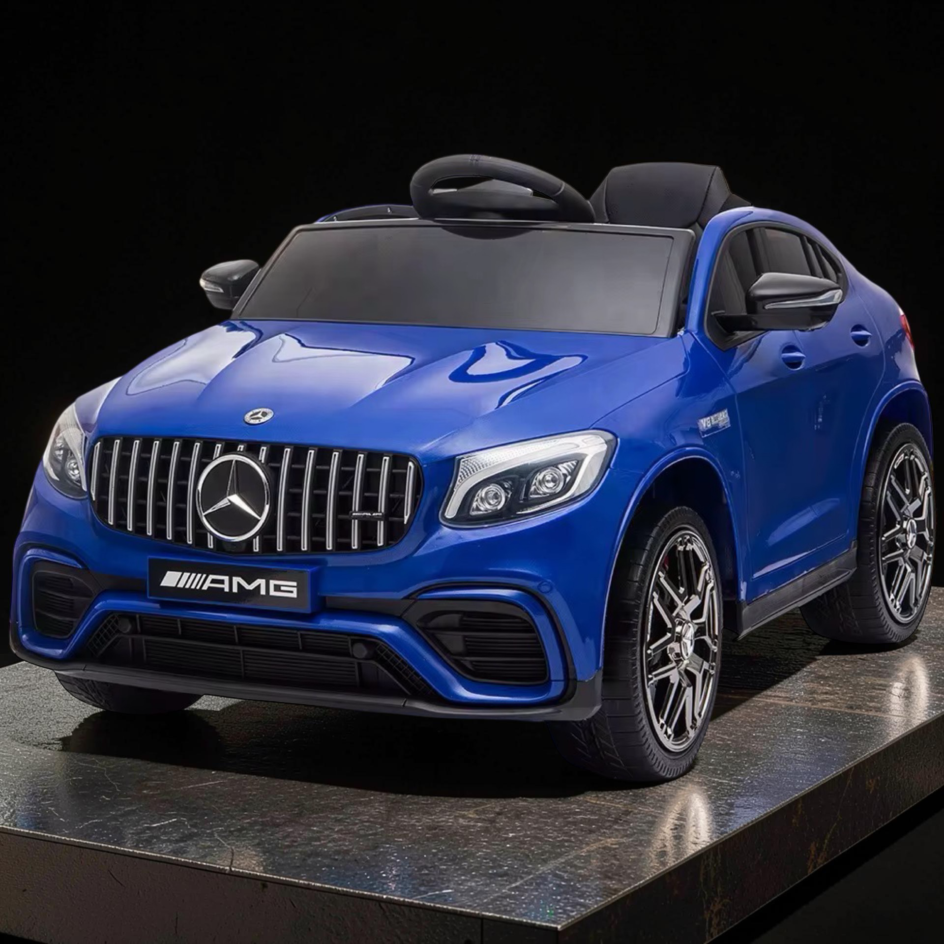 2026 Mercedes-Benz AMG Kids Ride-On Car – Large (Ages 1–6), 50W Dual Motors, LED Lights, Bluetooth Speakers & Parental Remote Control